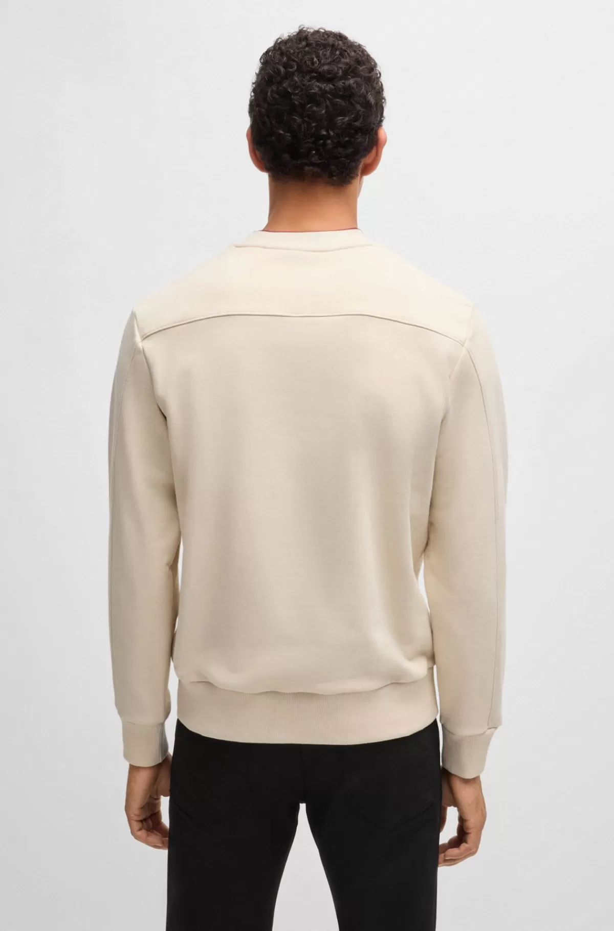 HUGO BOSS Porsche X BOSS-sweatshirt I Bomuldsblanding Med Særlig Branding Naturlig Online