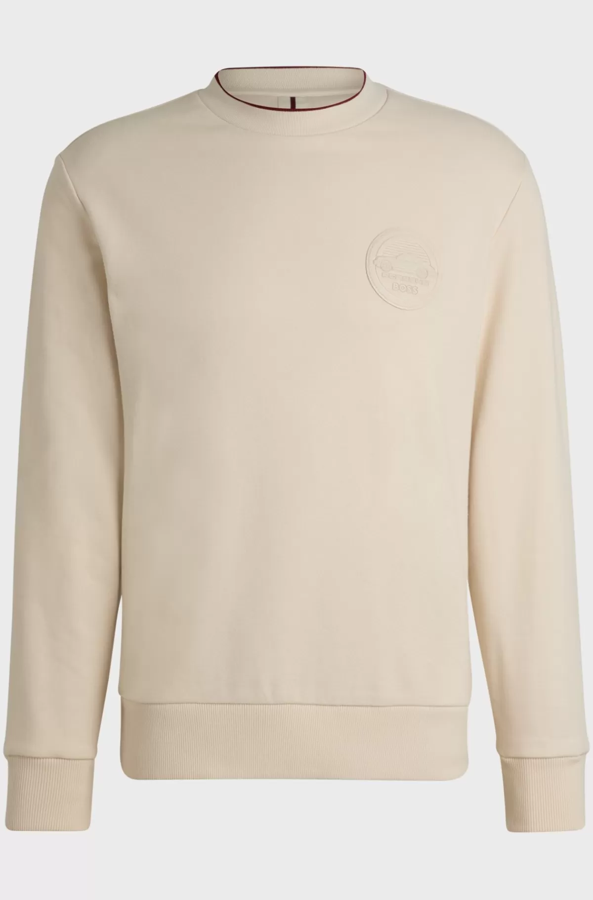 HUGO BOSS Porsche X BOSS-sweatshirt I Bomuldsblanding Med Særlig Branding Naturlig Online