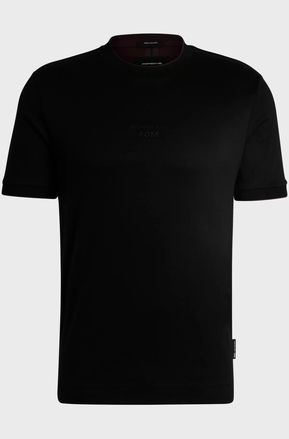 HUGO BOSS Porsche X BOSS-T-shirt I Merceriseret Bomuld Med Særlig Branding Sort Store