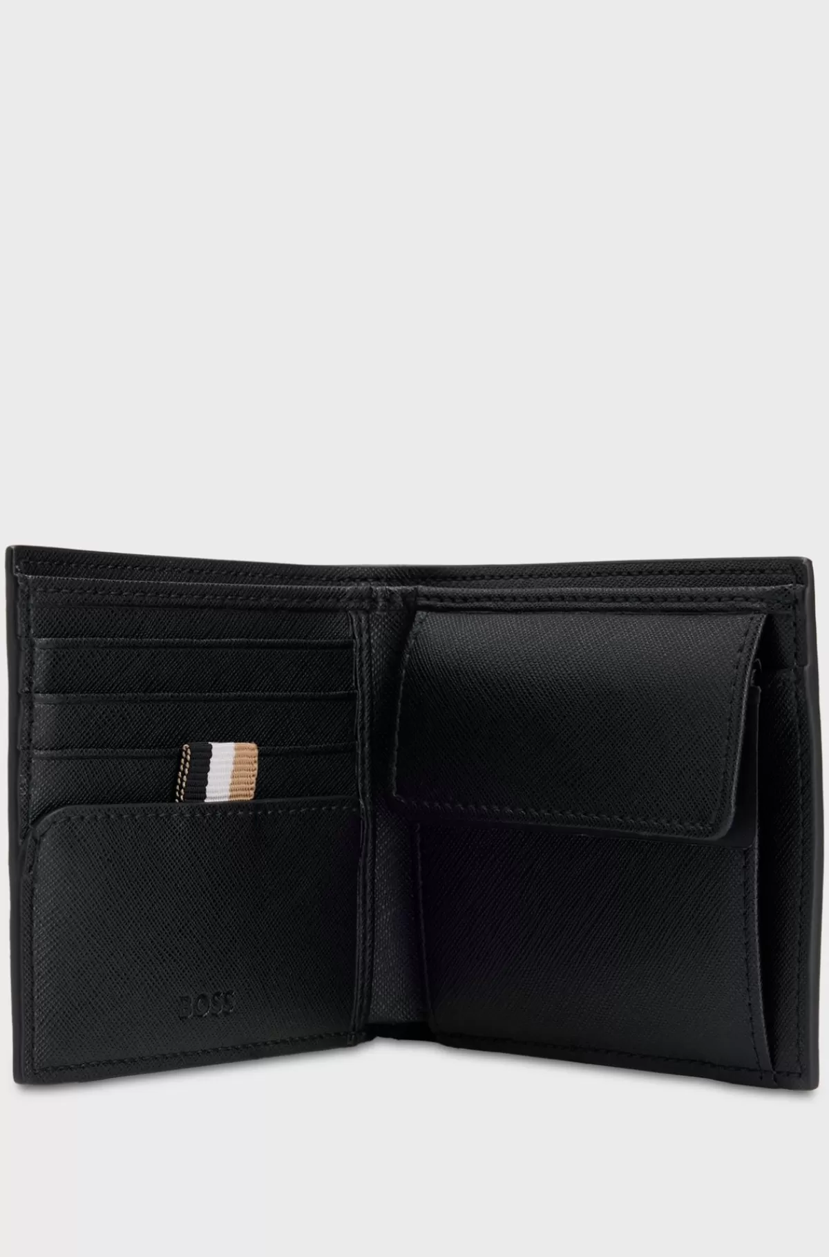 HUGO BOSS Pung Med Struktur, Signaturstribe Og Logodetalje Sort Sale
