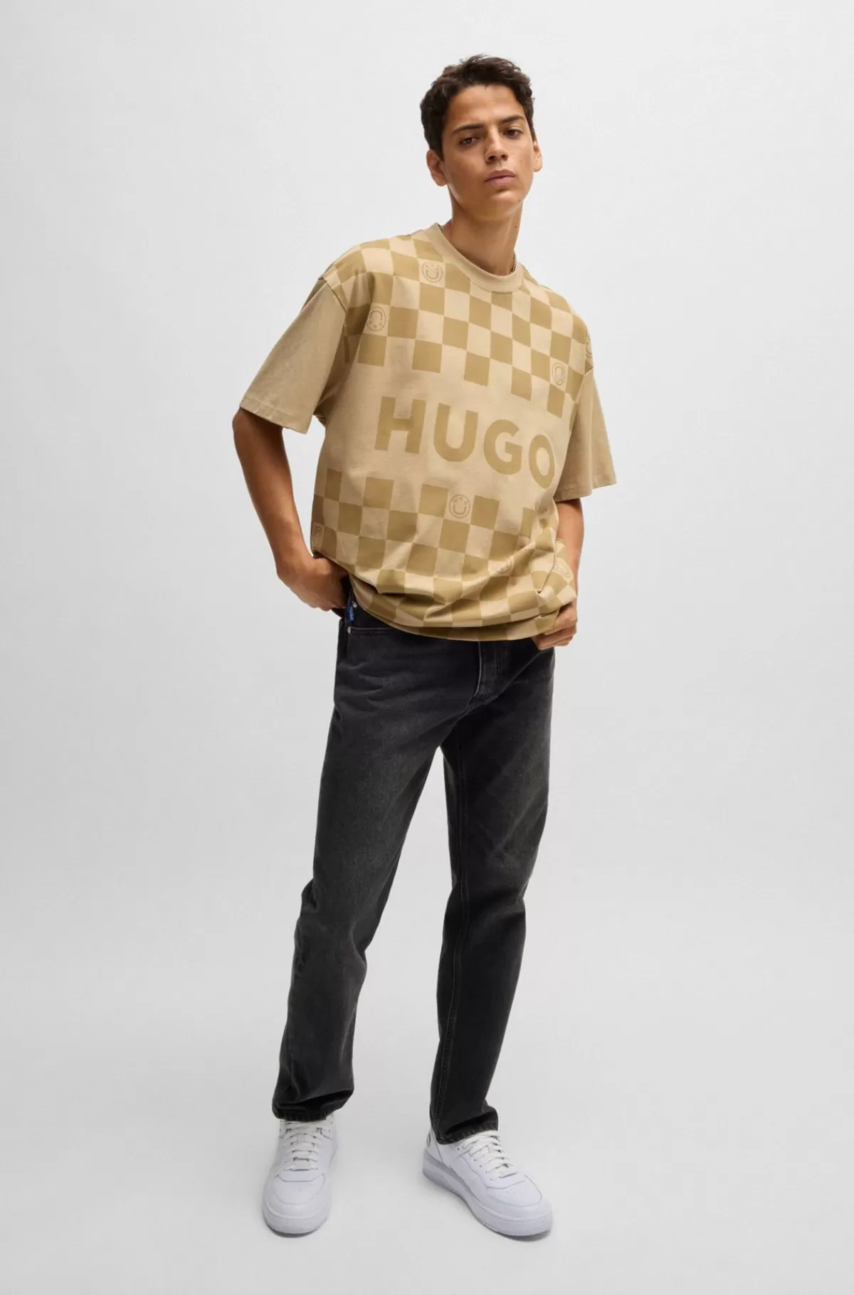 HUGO BOSS Regular Fit Jeans I Denim Mørkegrå New