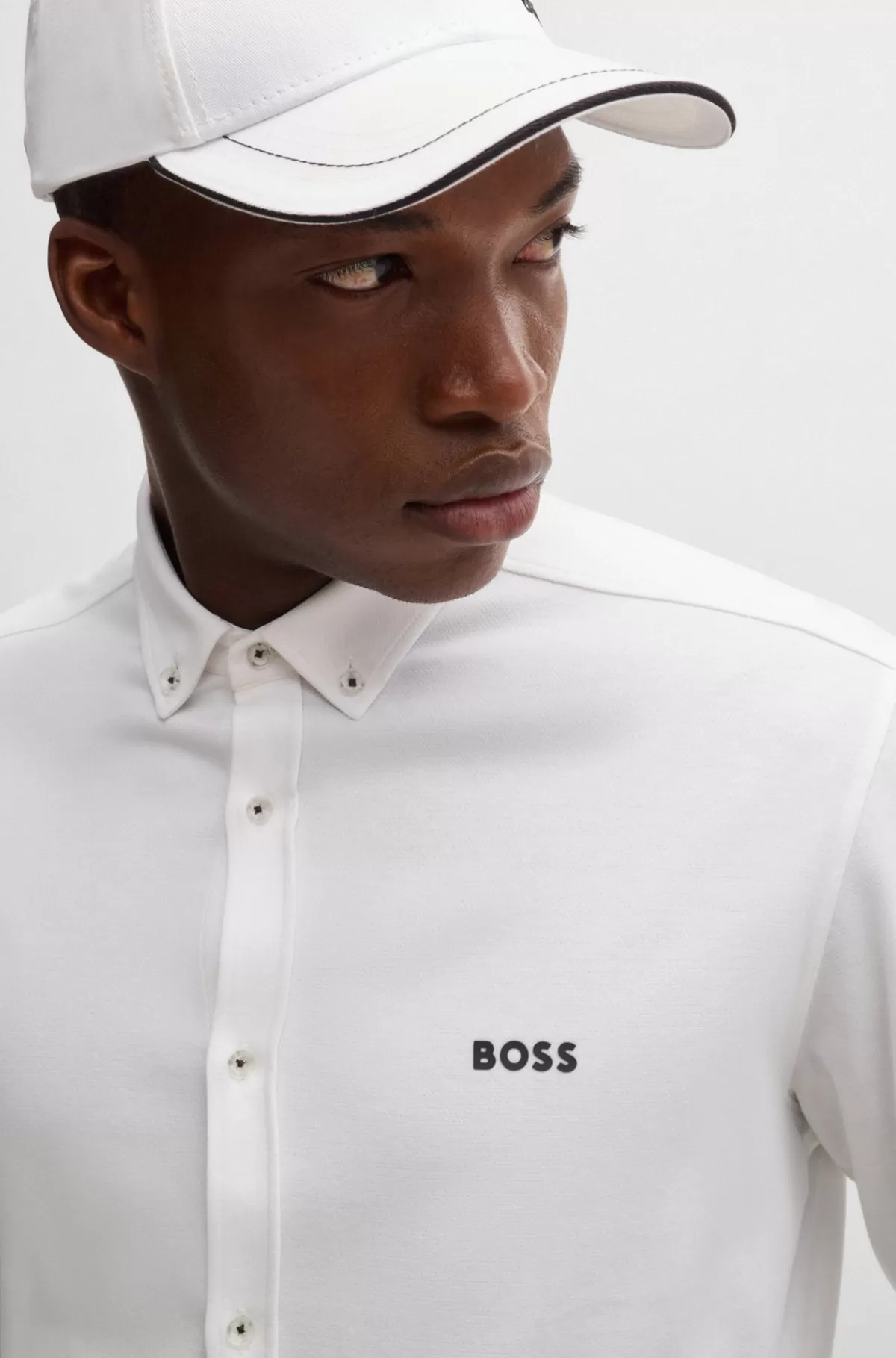 HUGO BOSS Regular Fit Skjorte I Strygelet Bomuld Hvid Online