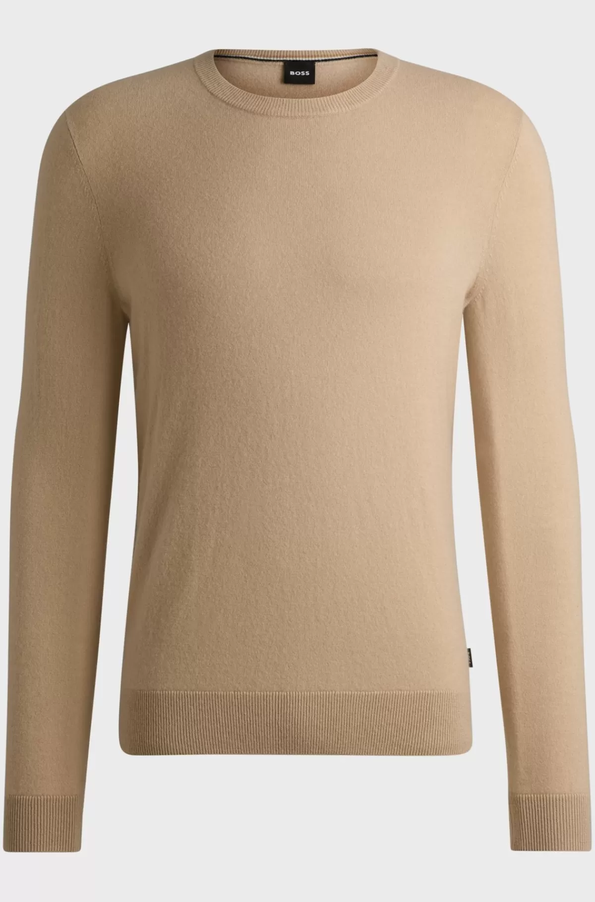 HUGO BOSS Regular-fit Sweater In Cashmere Beige Flash Sale