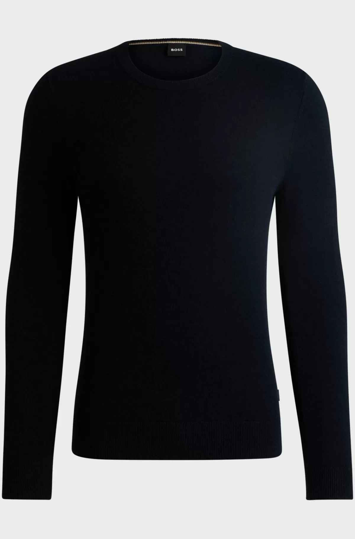 HUGO BOSS Regular-fit Sweater In Cashmere Mørkeblå Cheap