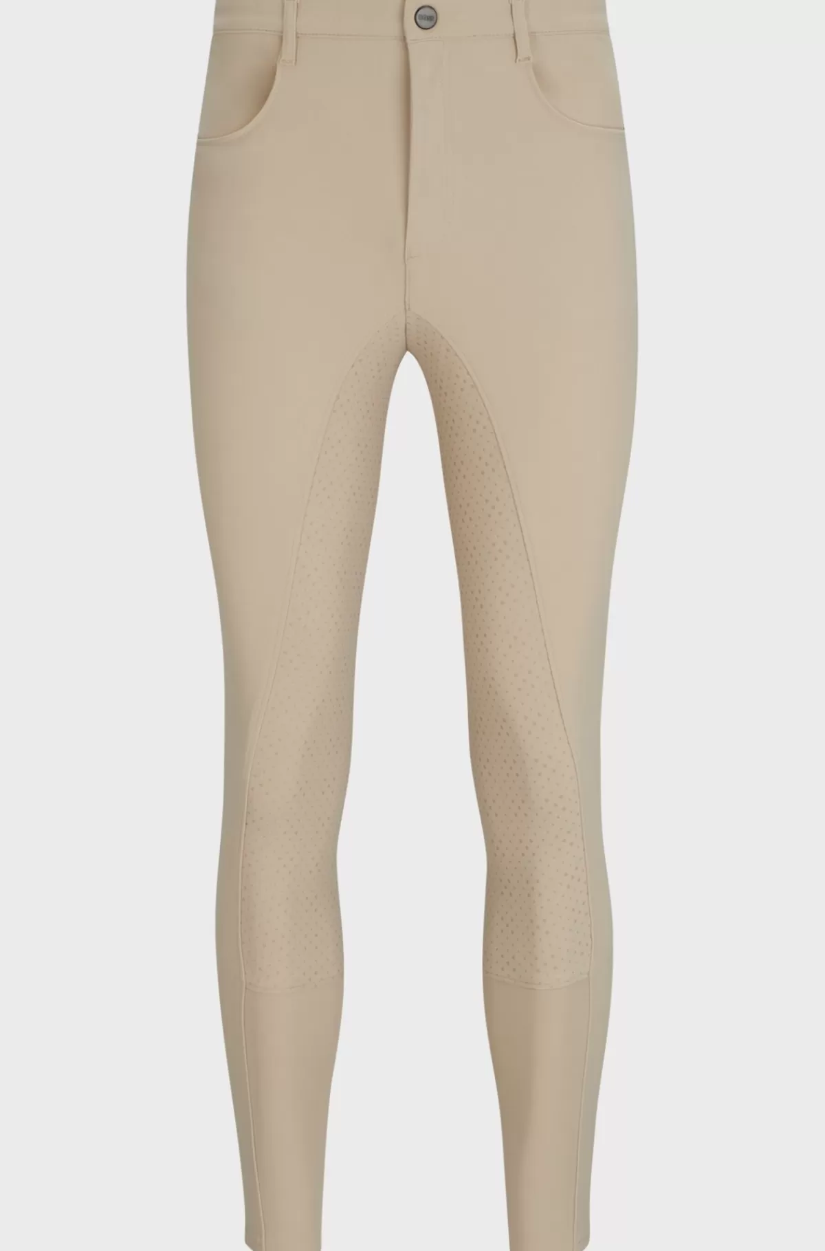 HUGO BOSS Ridebukser Med Fuldgrip Til Hestesport I Materiale Med Ekstra Stræk Beige Clearance