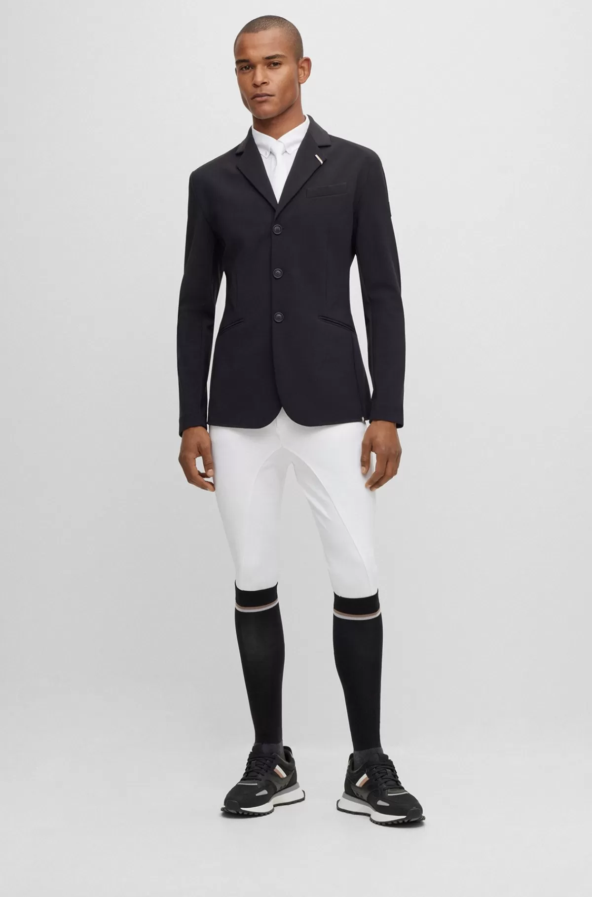 HUGO BOSS Ridebukser Med Fuldgrip Til Hestesport I Materiale Med Ekstra Stræk Hvid Best