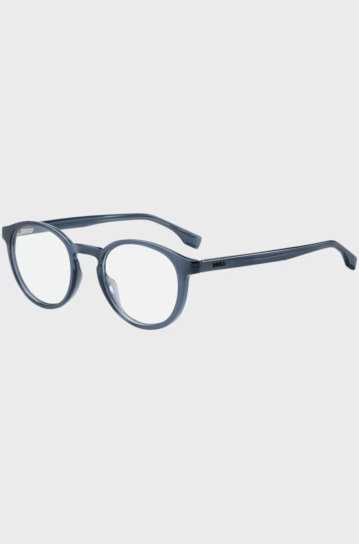 HUGO BOSS Rundt Stel Til Briller Med Styrke I t Acetat Med 3D-logo Blå Online