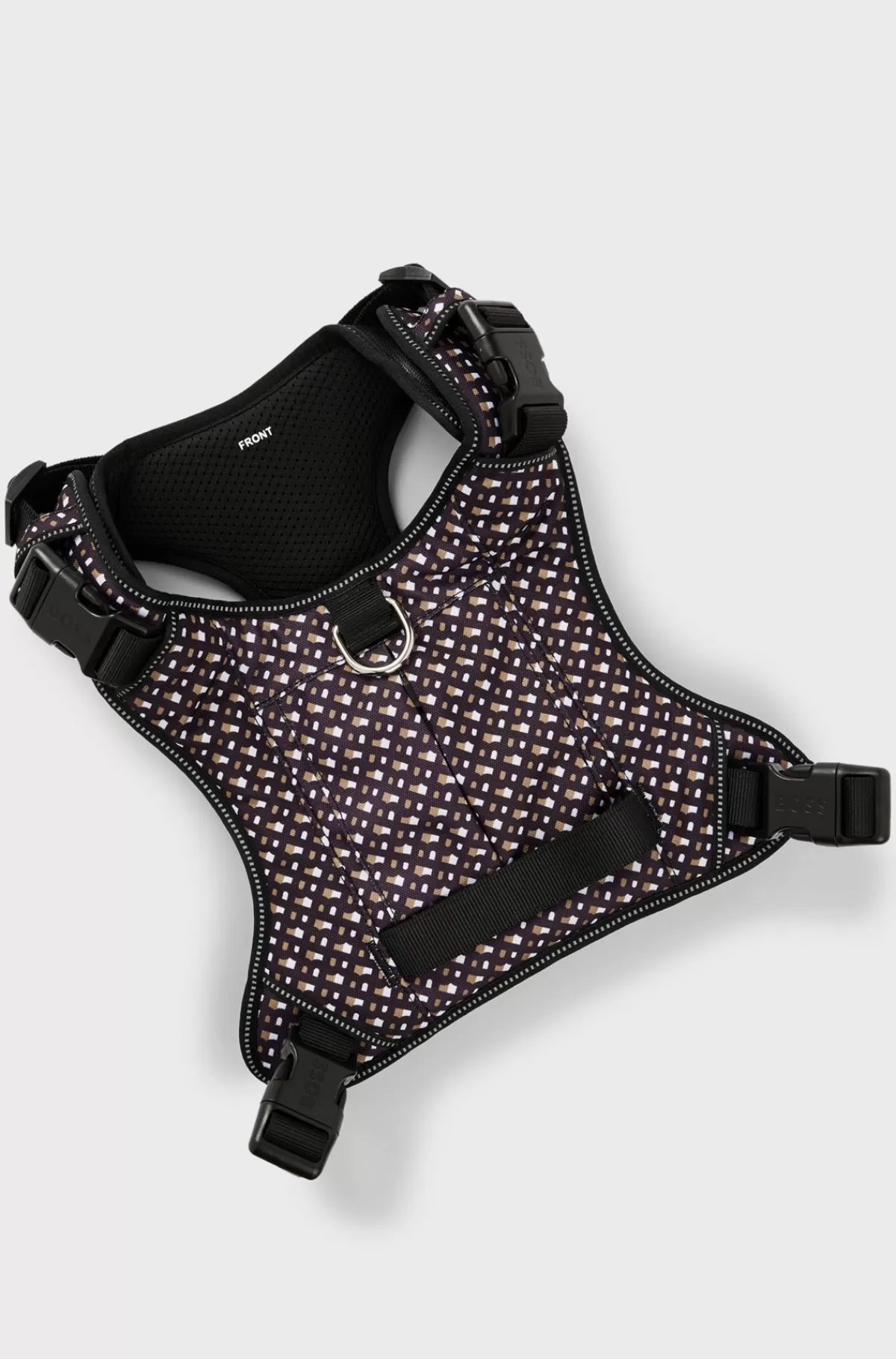 HUGO BOSS Sele Til Hund Med Monogrammønster Og Meshfor Sort Fashion