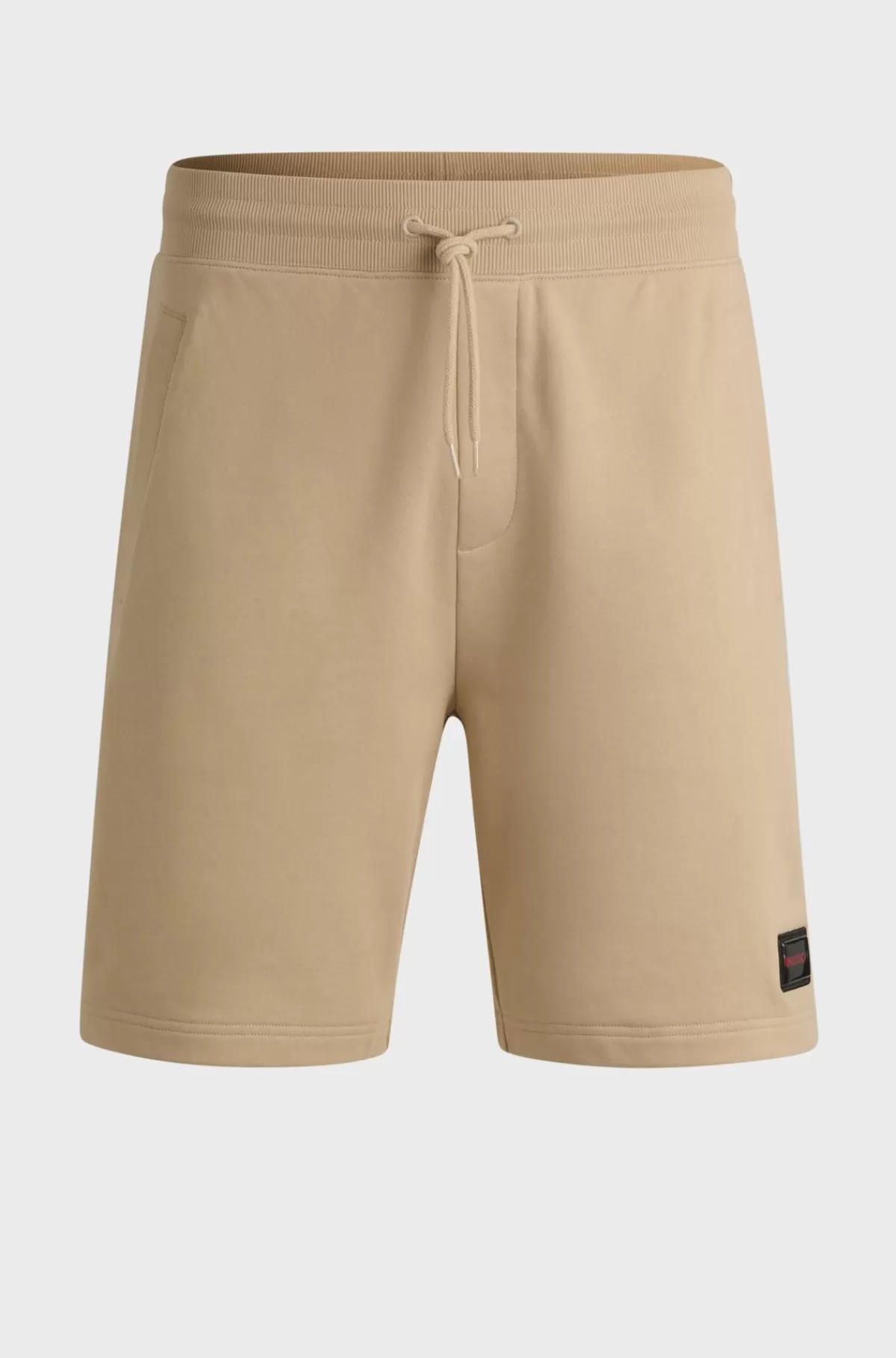 HUGO BOSS Shorts Af Sweatkvalitet Af Bomuld Med Relaxed Fit Og Logo Beige Hot