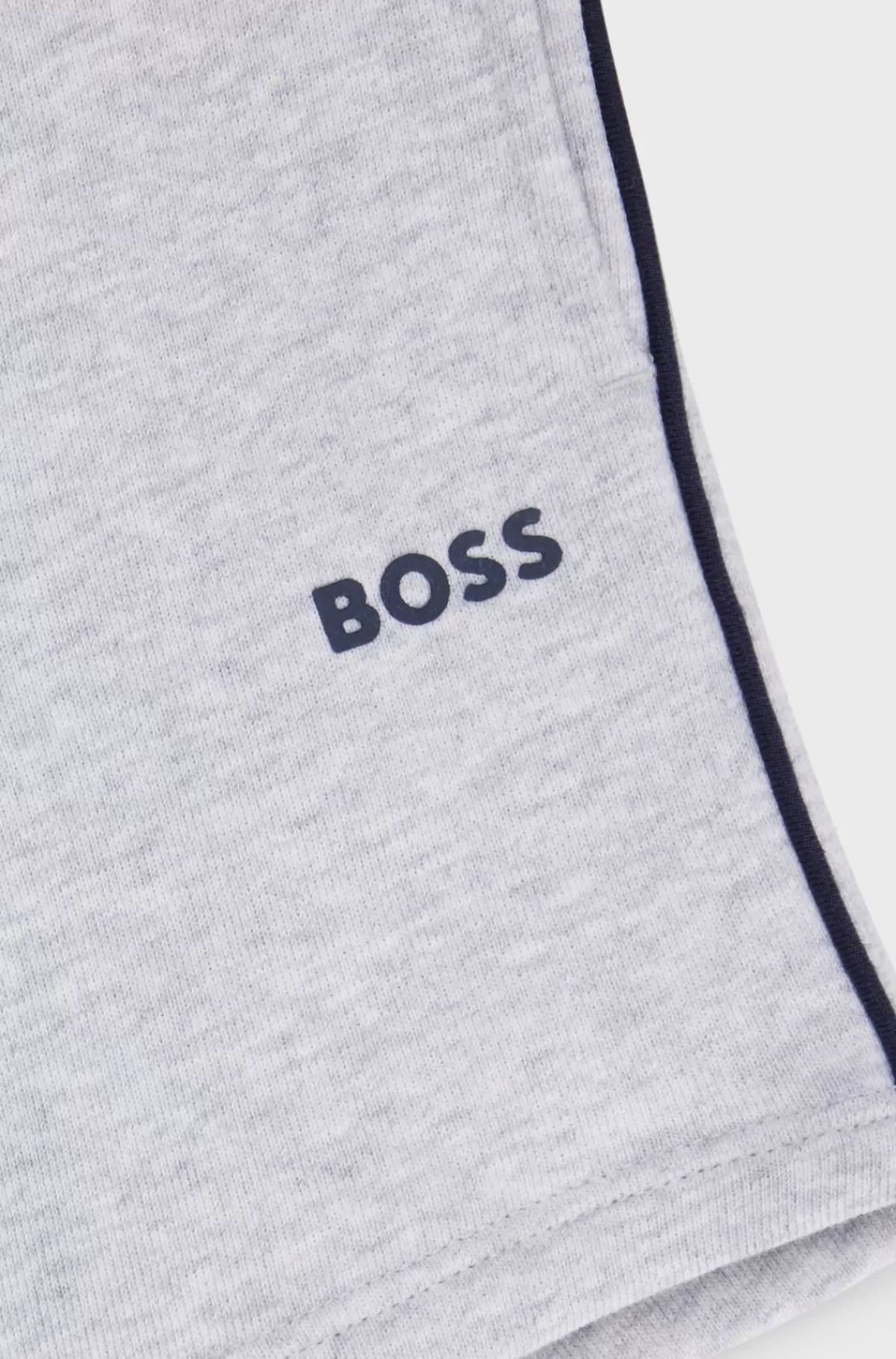 HUGO BOSS Shorts Til Børn I Bomuldsblanding Med Logo Og Striber Lysegrå Sale
