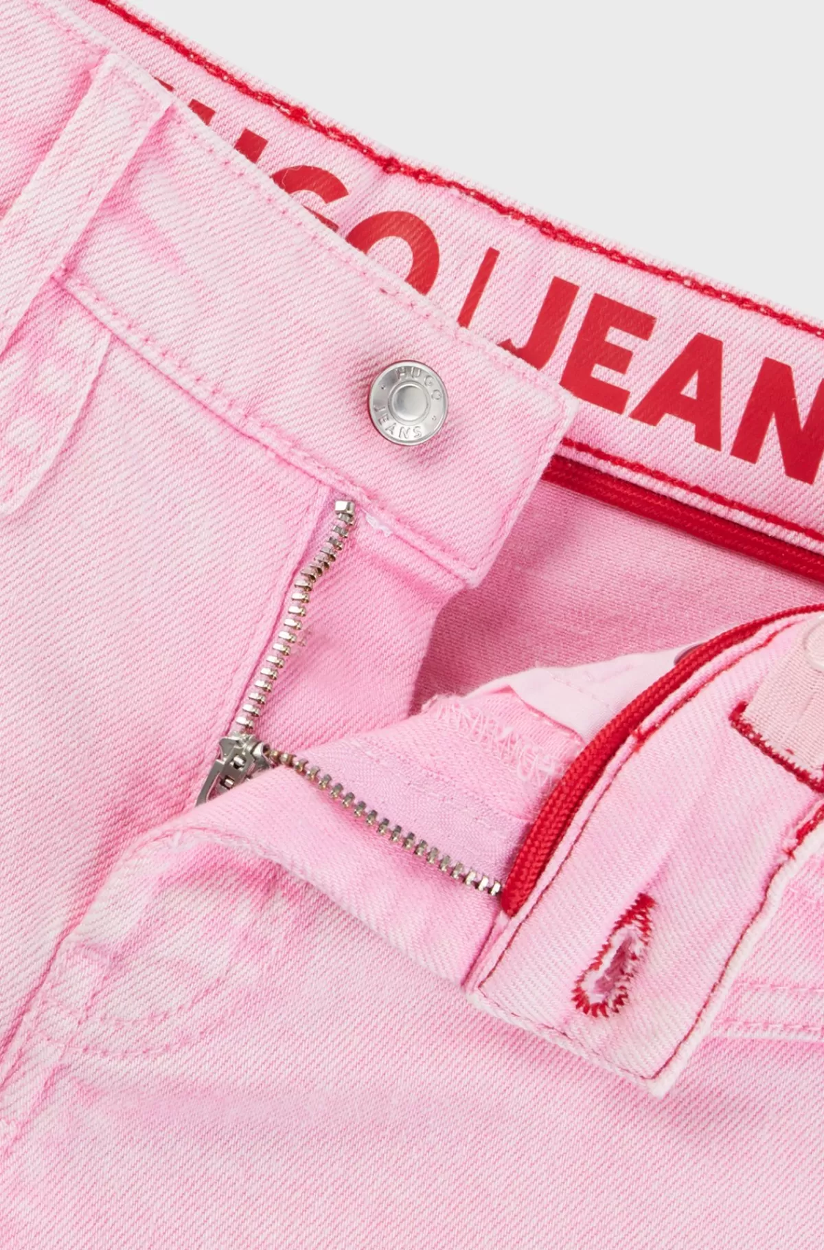 HUGO BOSS Shorts Til Børn I Denim Med Stræk Med Western-inspirerede Syninger Pink Sale