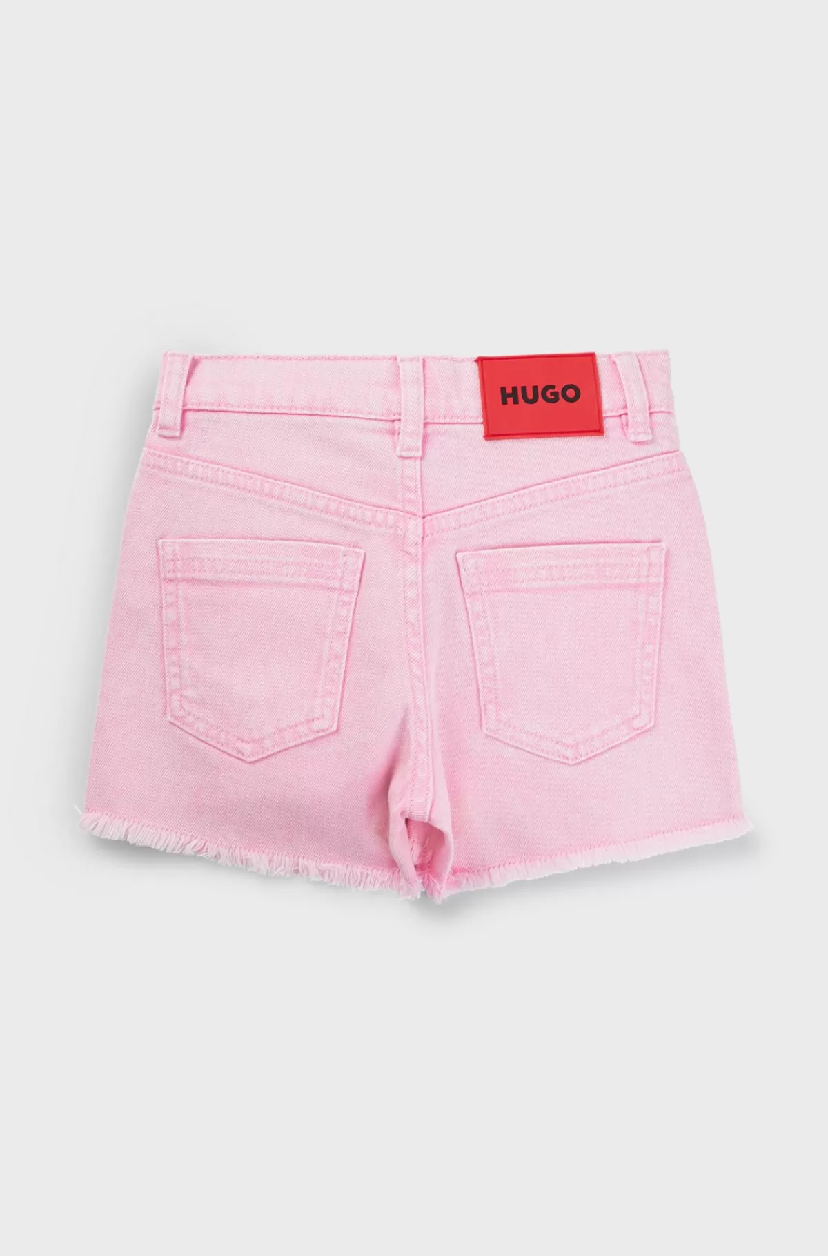 HUGO BOSS Shorts Til Børn I Denim Med Stræk Med Western-inspirerede Syninger Pink Sale
