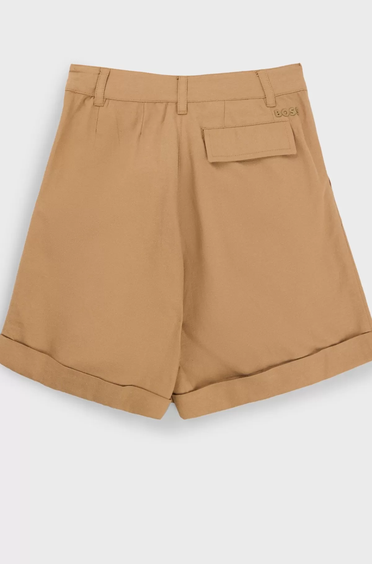 HUGO BOSS Shorts Til Børn Med Loose Fit I Twillvævet Bomuldsblanding Brun Online