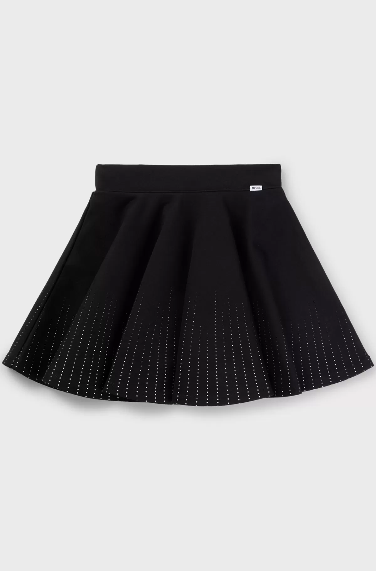 HUGO BOSS Skaternederdel Til Børn I Stof Med Stræk Og Glansfuld Print Sort Sale