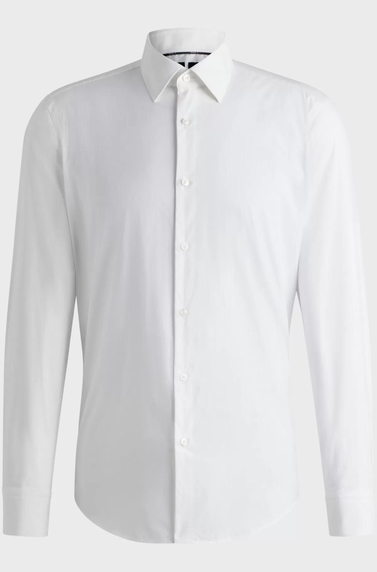 HUGO BOSS Skjorte Med Regular Fit I Twill Med Performance-stræk Hvid Online