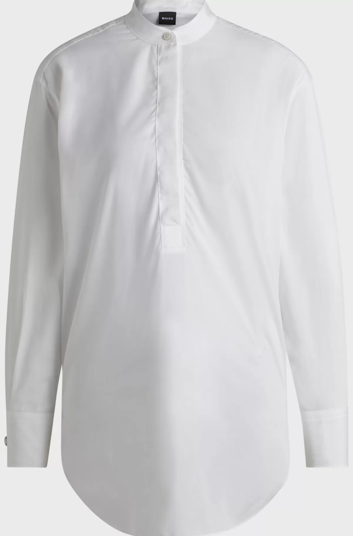 HUGO BOSS Skjorte Med Relaxed Fit I Poplin, Der Er Nemt At Stryge Hvid Fashion