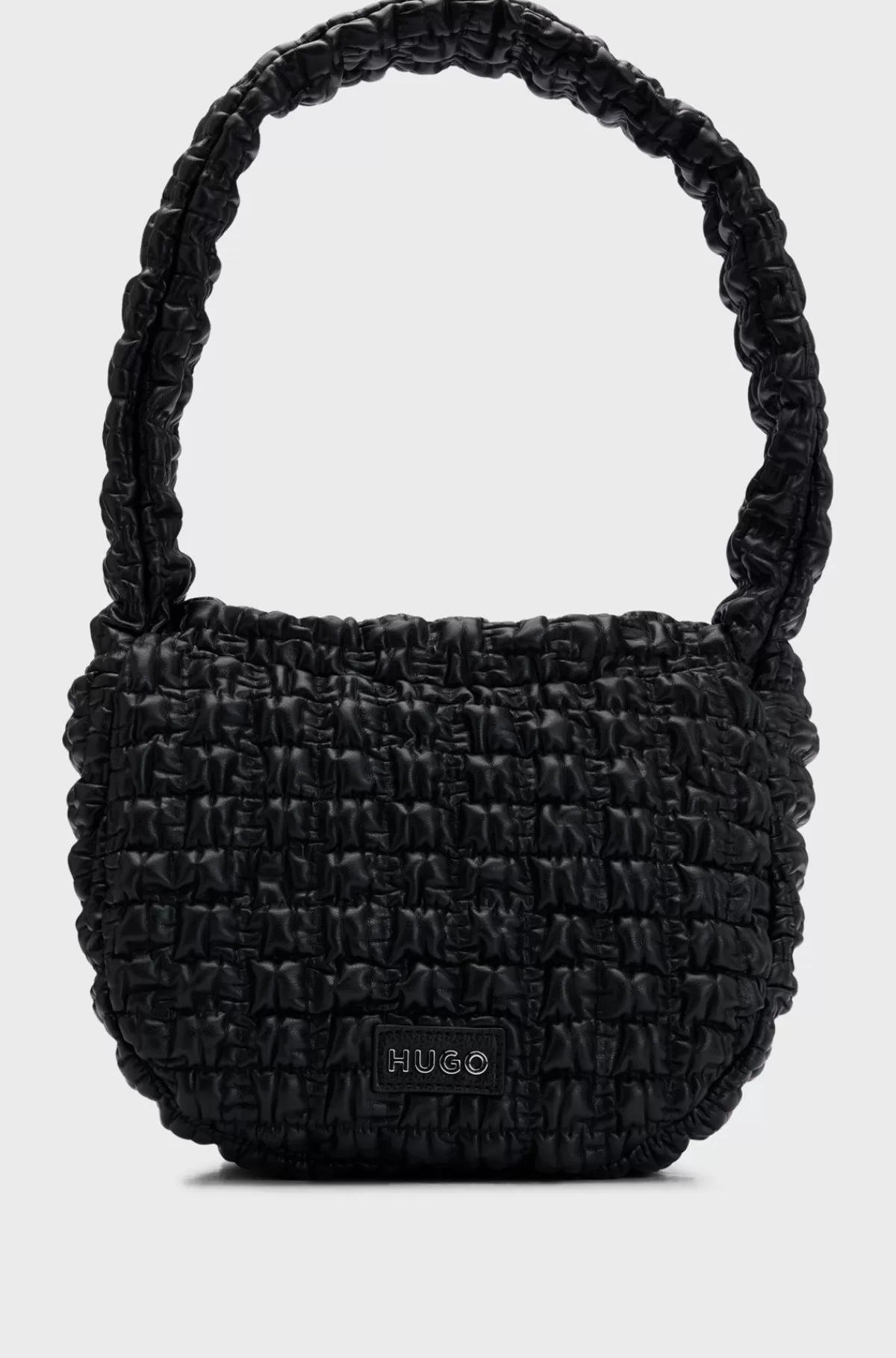 HUGO BOSS Skuldertaske I Kunstlæder Med Quiltet Effekt Sort Hot