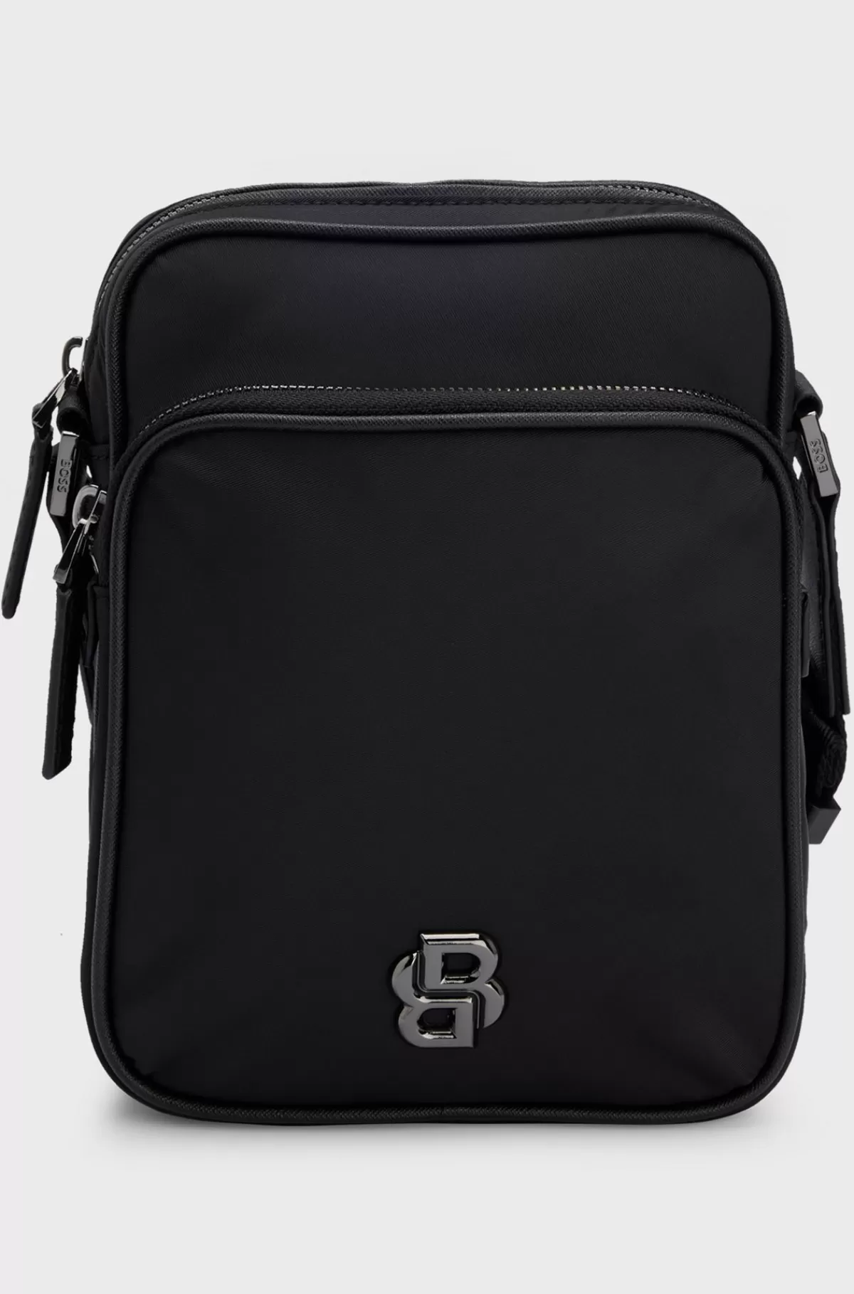 HUGO BOSS Skuldertaske I Twill Med Dobbelt B-monogram Sort Sale