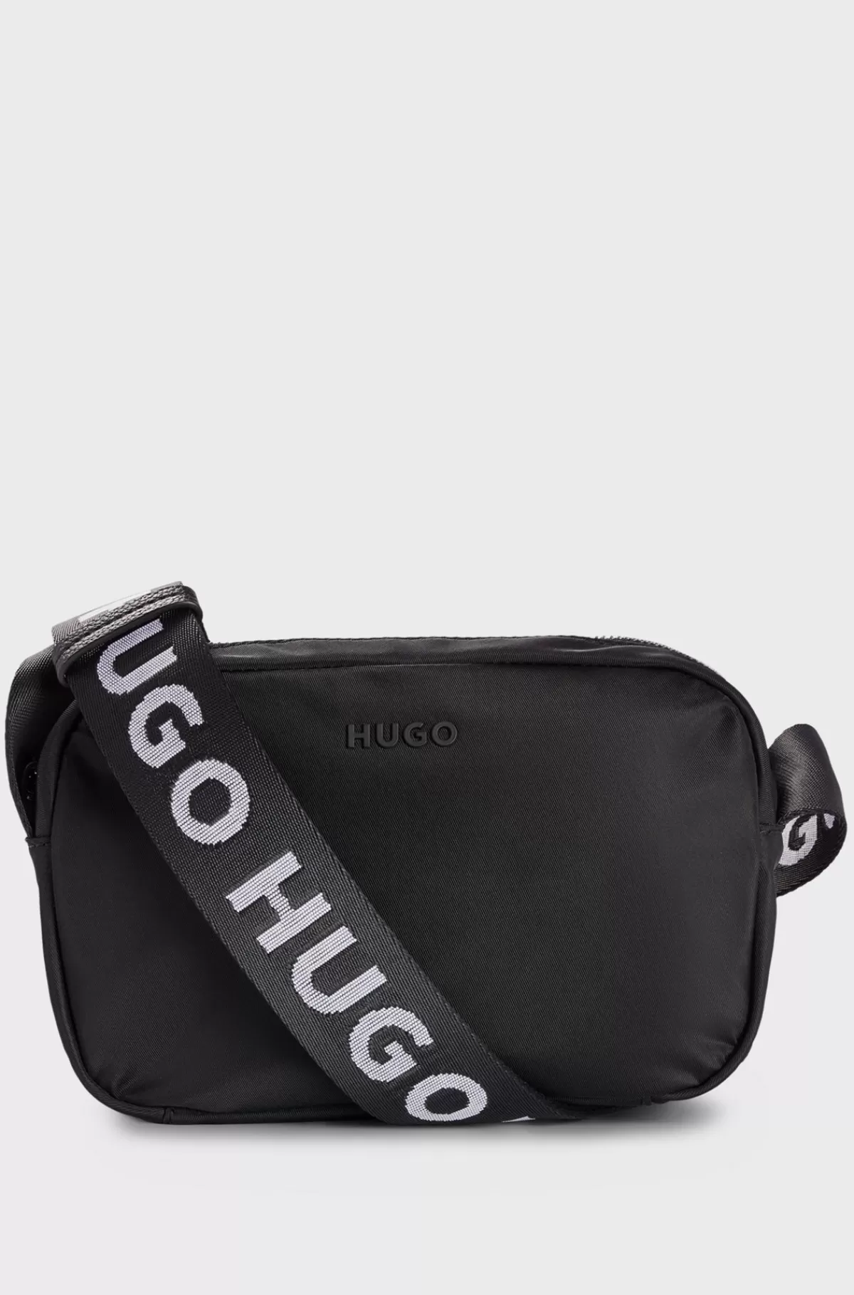 HUGO BOSS Skuldertaske Med Logodetalje Og Brandet Strop Sort Sale