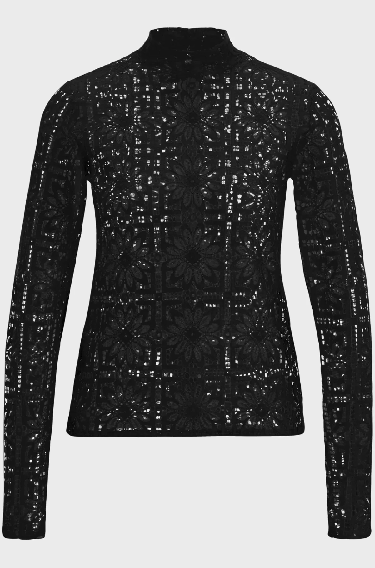HUGO BOSS Slim Fit BOSS X Kinga Mathe-skjorte I Blomstret Blondestof Sort Fashion