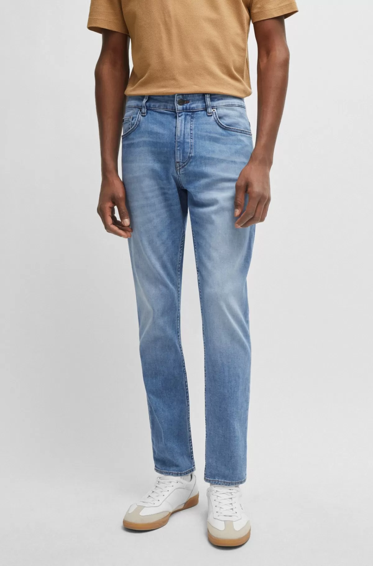 HUGO BOSS Slim Fit Jeans I , Superblødt Denim Med Stræk Blå Outlet