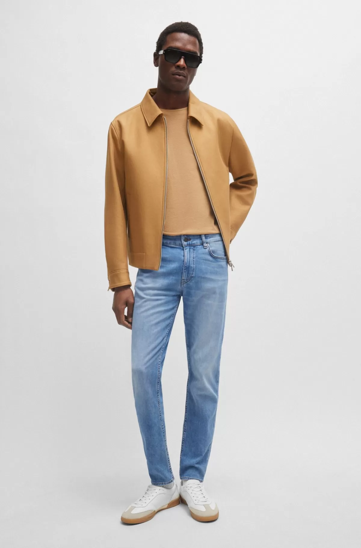 HUGO BOSS Slim Fit Jeans I , Superblødt Denim Med Stræk Blå Outlet