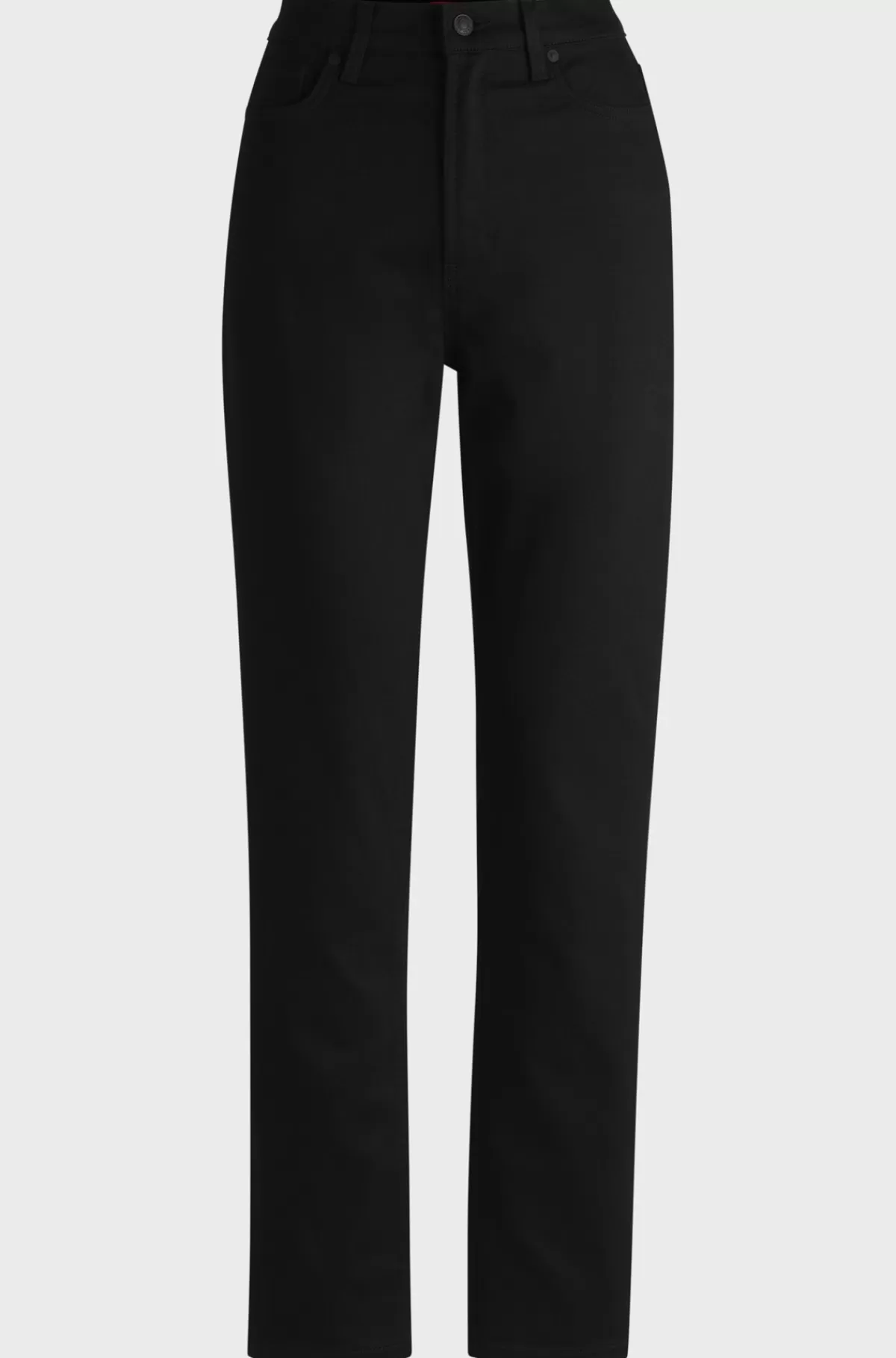 HUGO BOSS Slim Fit Jeans I Farveægte, Denim Med Stræk Sort Shop