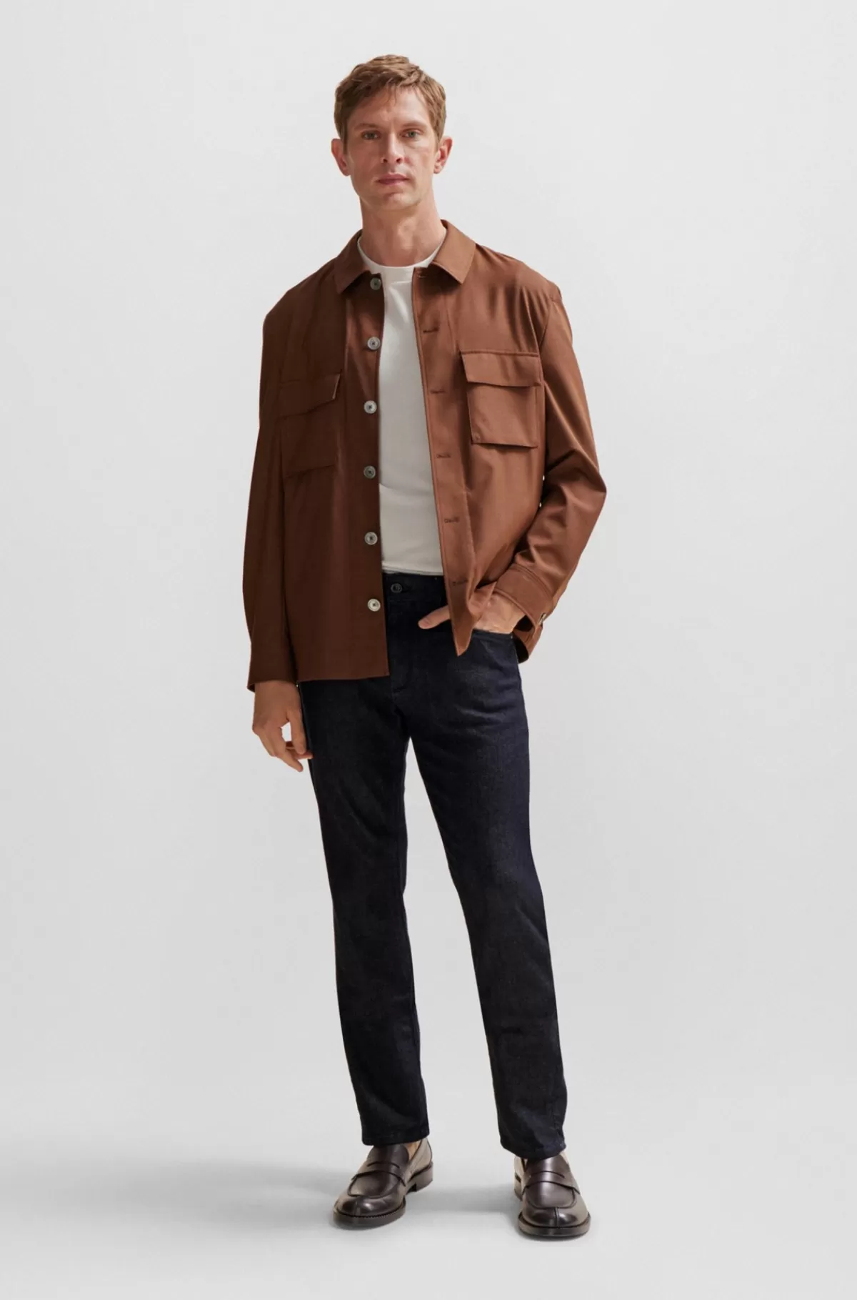 HUGO BOSS Slim Fit Jeans I Luksuriøs, Behagelig Blå Denim Mørkeblå Cheap