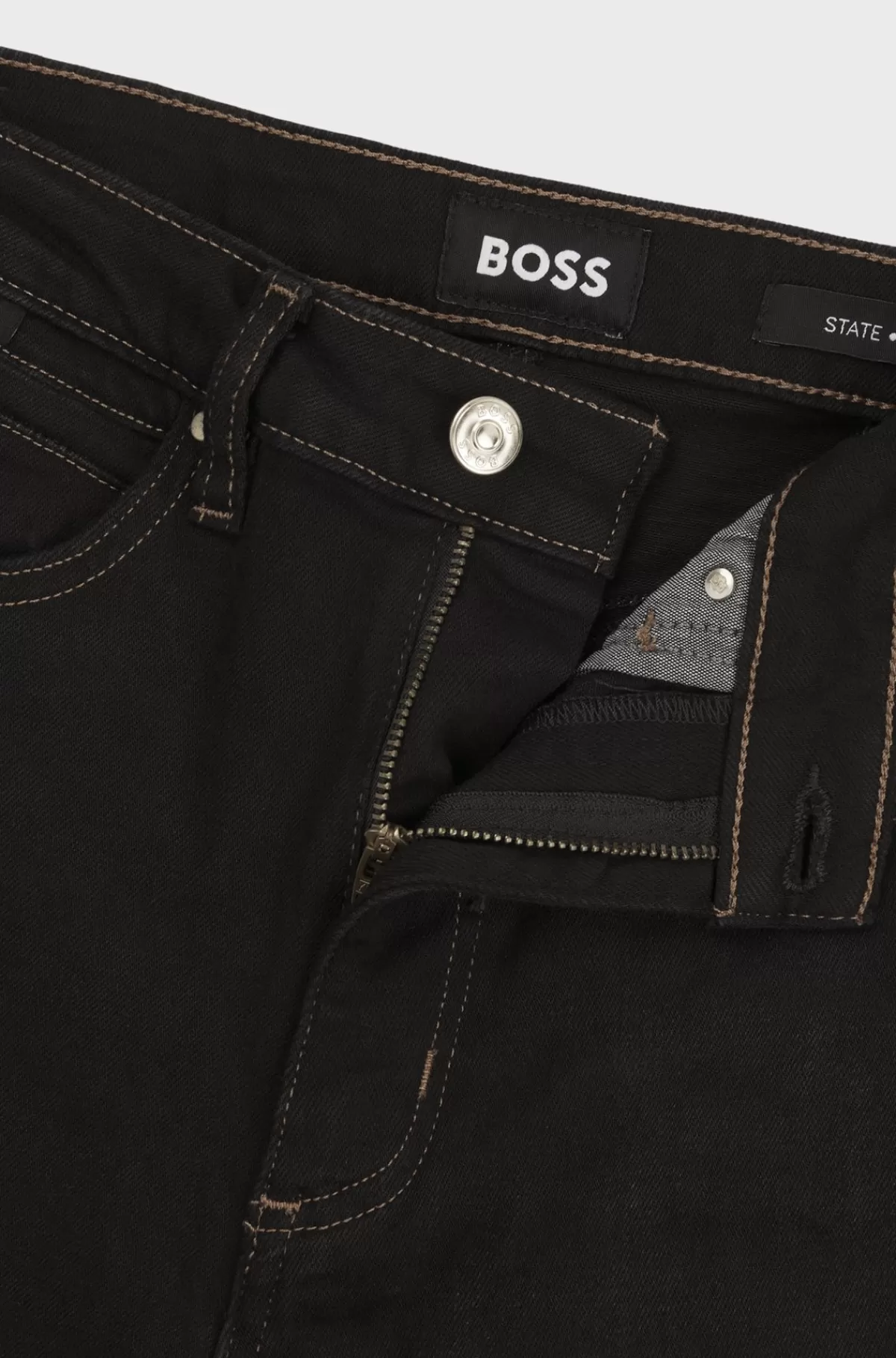 HUGO BOSS Slim Fit Jeans I Denim Med Stræk Sort New