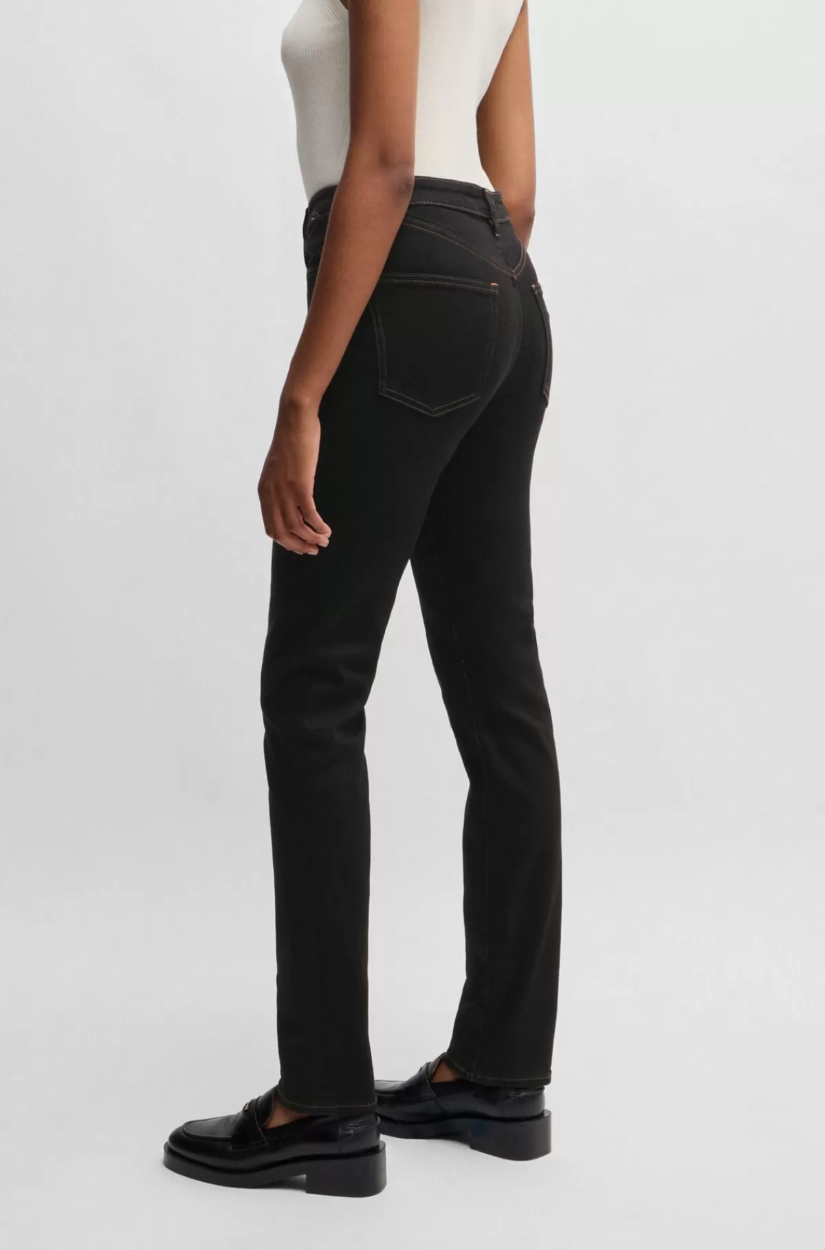 HUGO BOSS Slim Fit Jeans I Denim Med Stræk Sort New