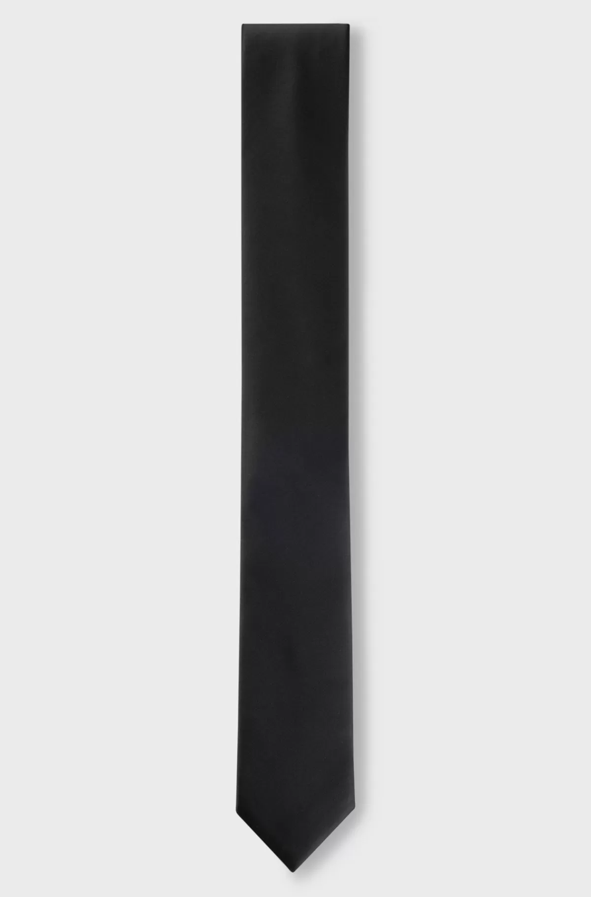 HUGO BOSS Slips I En Ensfarvet Silkeblanding Sort Best