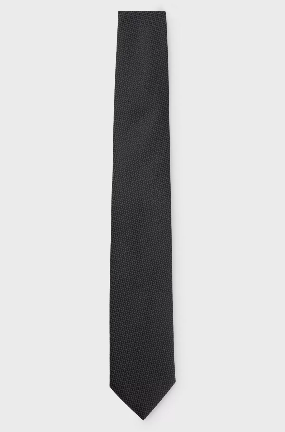 HUGO BOSS Slips I Silkeblanding Med Et Mikromønster Overalt Sort Best Sale