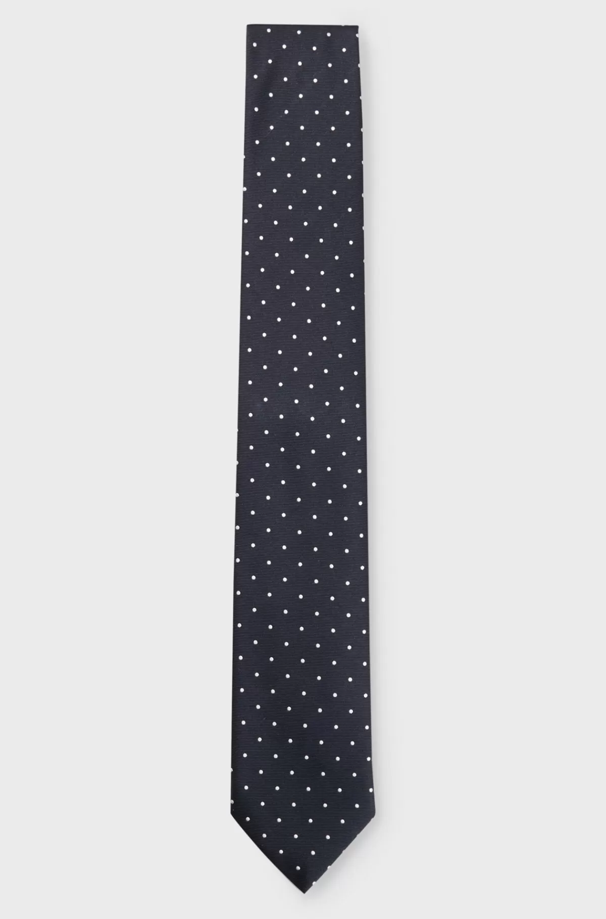 HUGO BOSS Slips I Silkeblanding Med Gennemgående Jacquardmønster Mørkeblå Shop