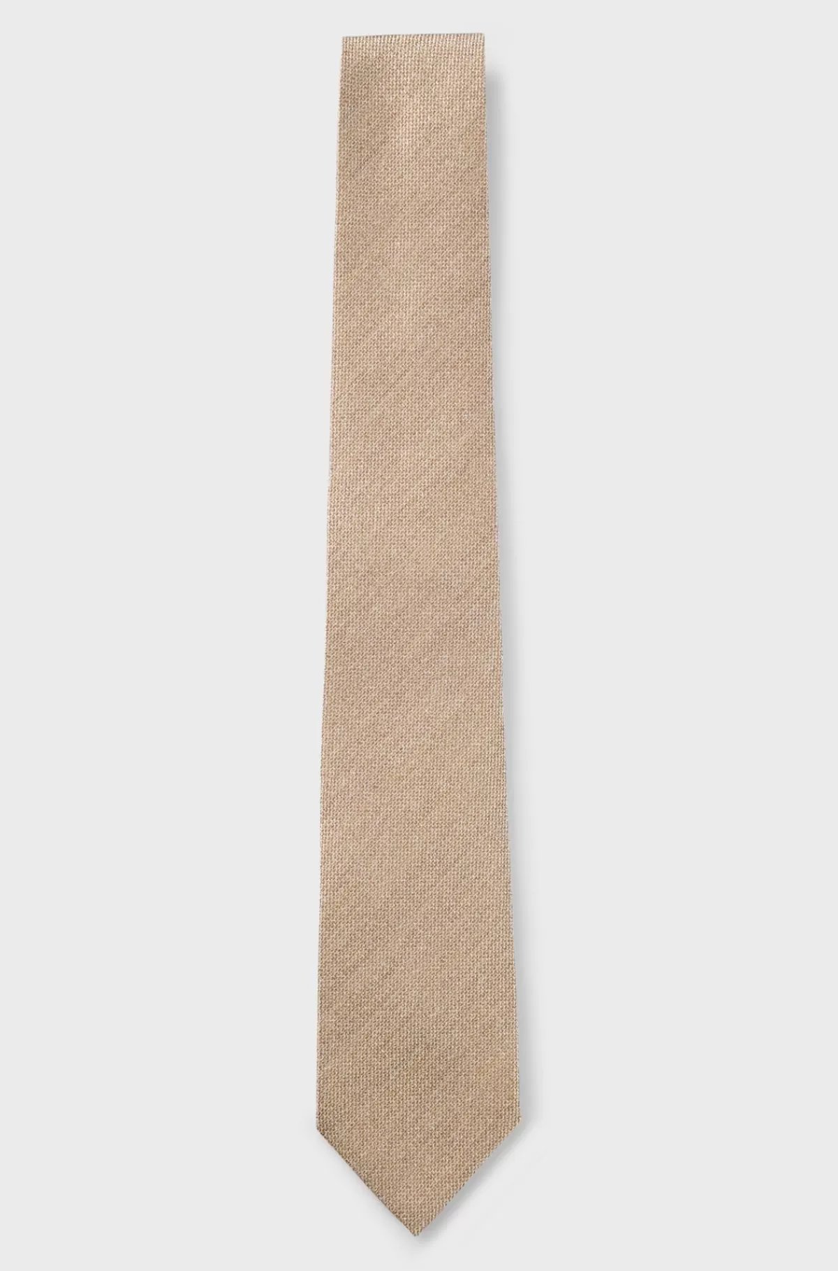 HUGO BOSS Slips Med Struktur I Italiensk Blanding Af Uld Og Silke Beige Best