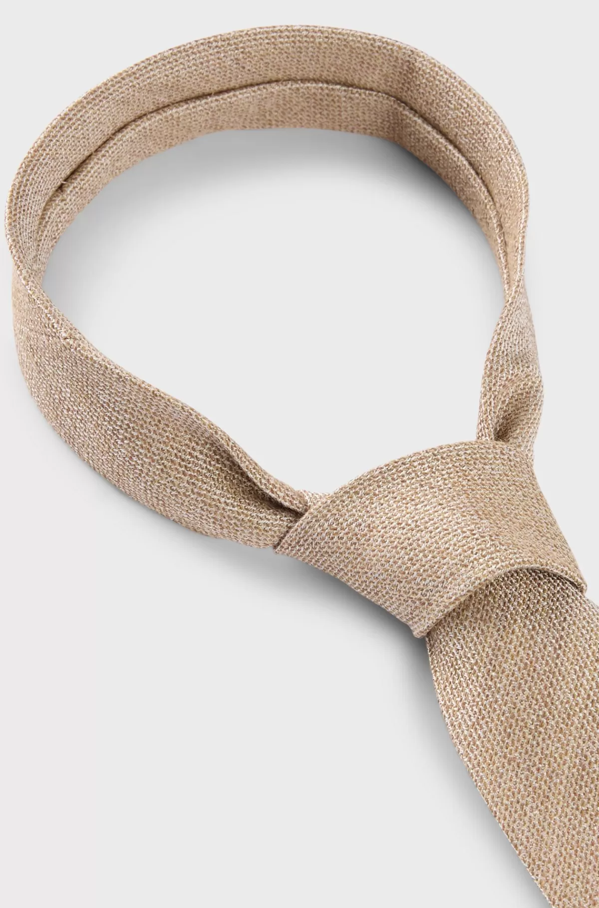 HUGO BOSS Slips Med Struktur I Italiensk Blanding Af Uld Og Silke Beige Best