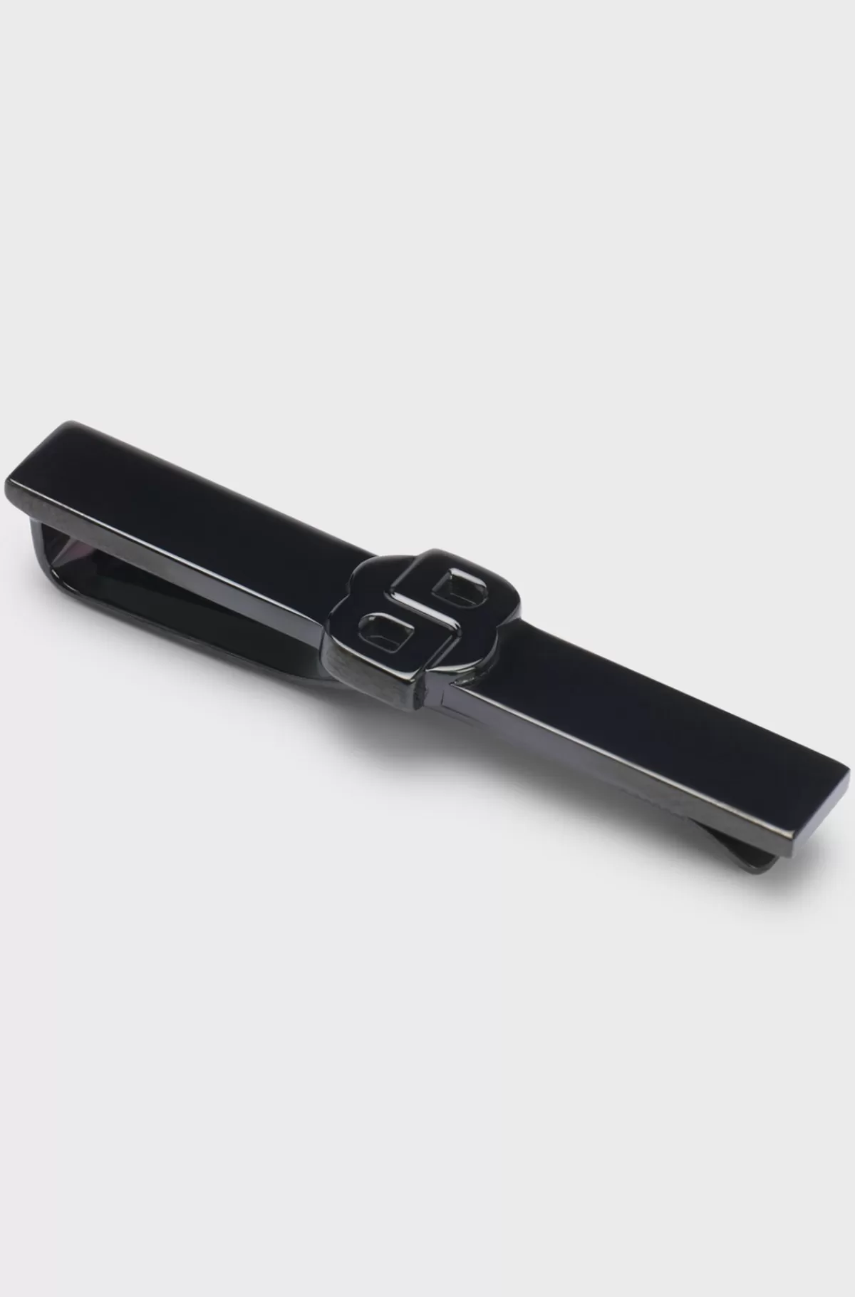 HUGO BOSS Slipseklemme I Messing Med Dobbelt B-monogram Sort Shop