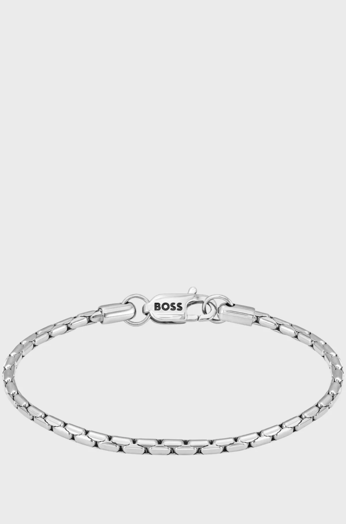 HUGO BOSS t Armbånd Med Brandet Karabinlås Sølvfarve Online