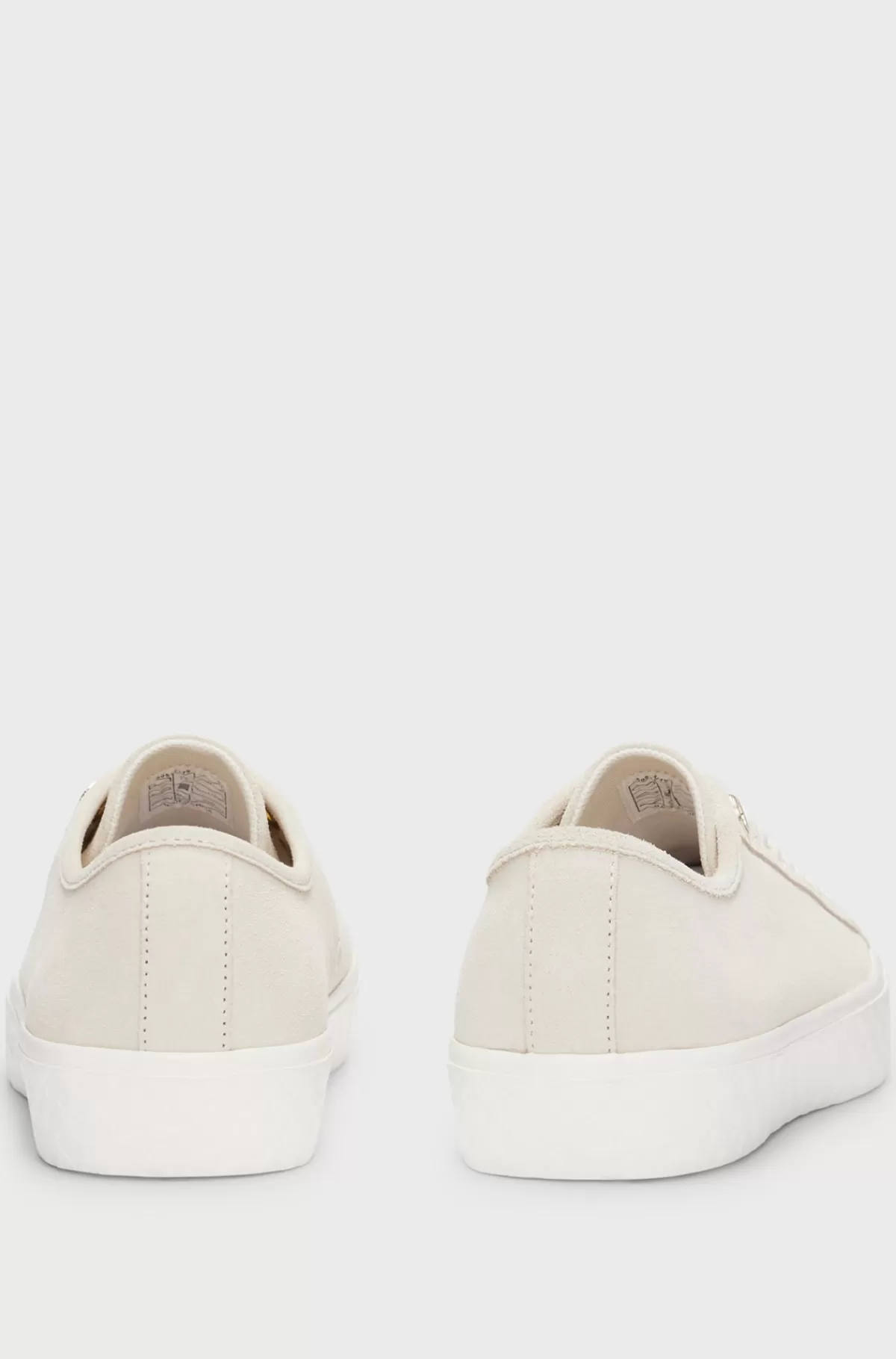 HUGO BOSS Sneakers I Ruskind Med Snørebånd Og Brandede Snørehuller Naturlig Online