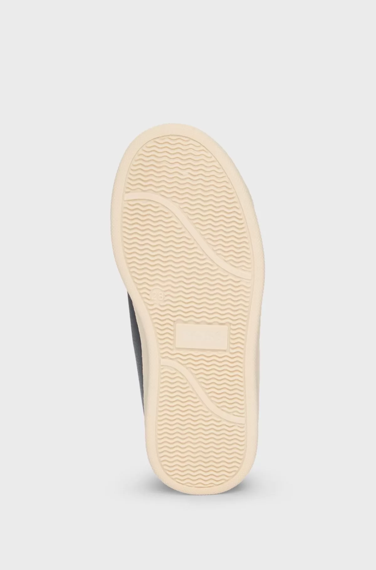 HUGO BOSS Sneakers Til Børn I Læder Med Brandede Burrebåndslukninger Mørkeblå Best Sale