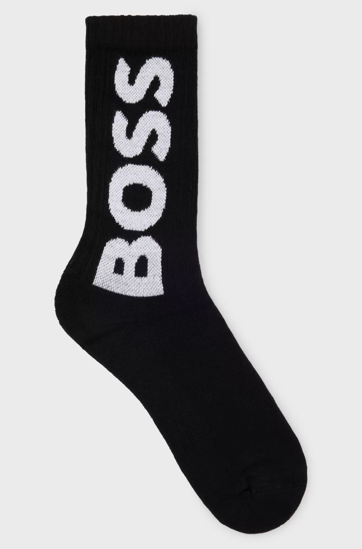HUGO BOSS Sokker I Kvart Længde Med Logo I Kontrastfarve Sort Cheap