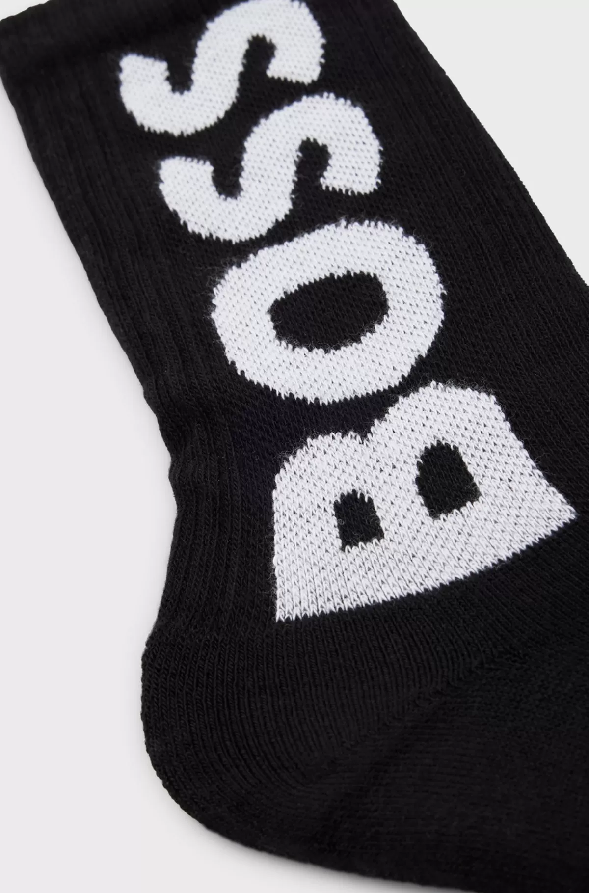 HUGO BOSS Sokker I Kvart Længde Med Logo I Kontrastfarve Sort Cheap