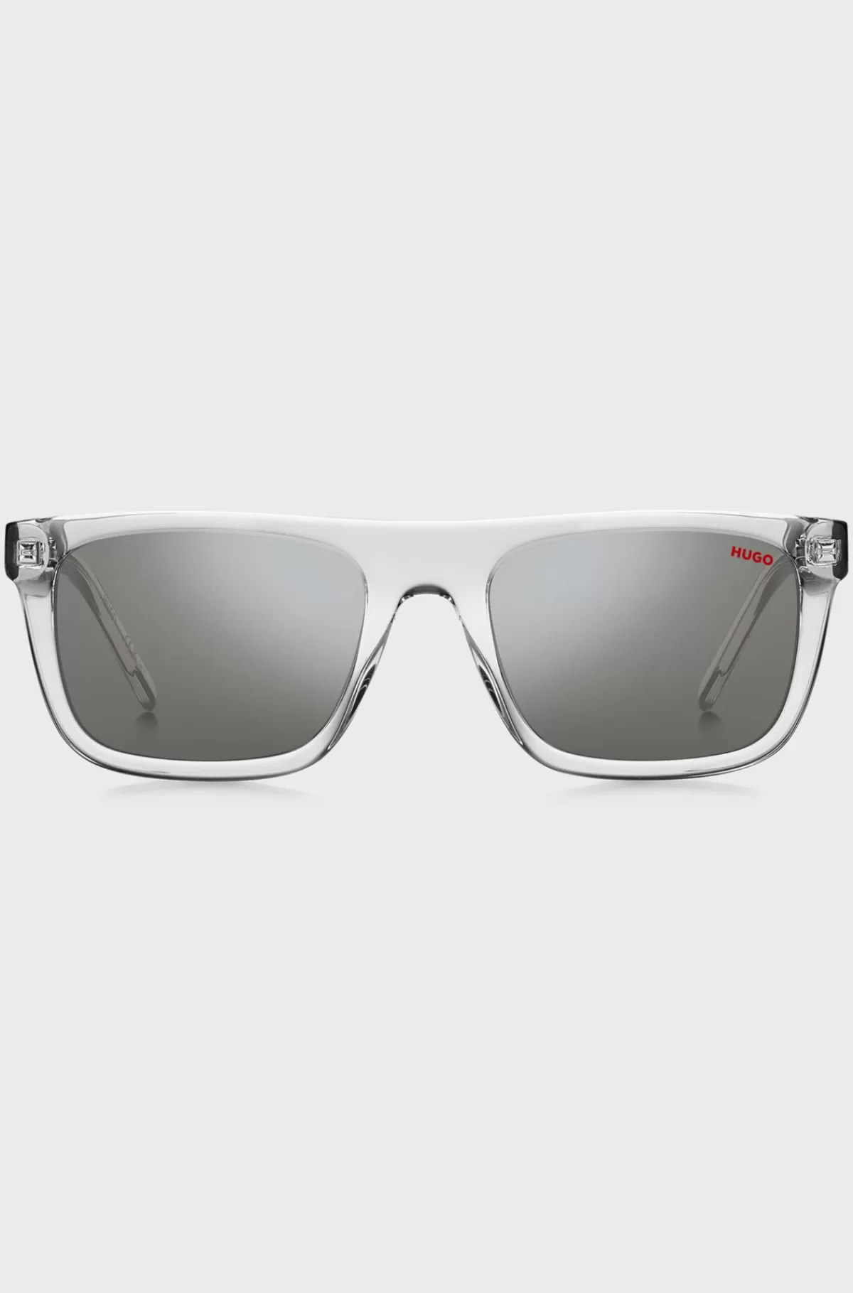 HUGO BOSS Solbriller I Acetat Med Sorte Stænger Med Accenttone Gennemsigtig Store