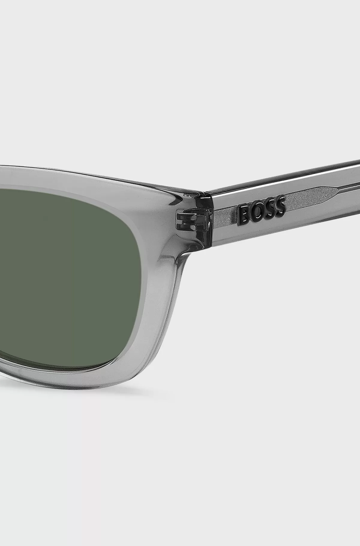 HUGO BOSS Solbriller I t Acetat Med 3D-logo Grå New