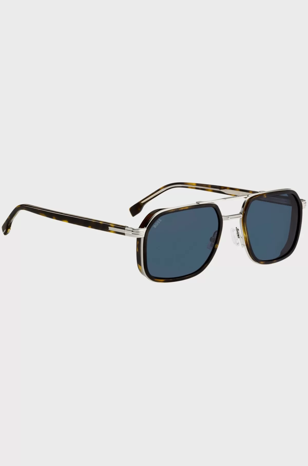 HUGO BOSS Solbriller I Havana-acetat Med Stål Og Effekt Med Flere Lag Brun Discount