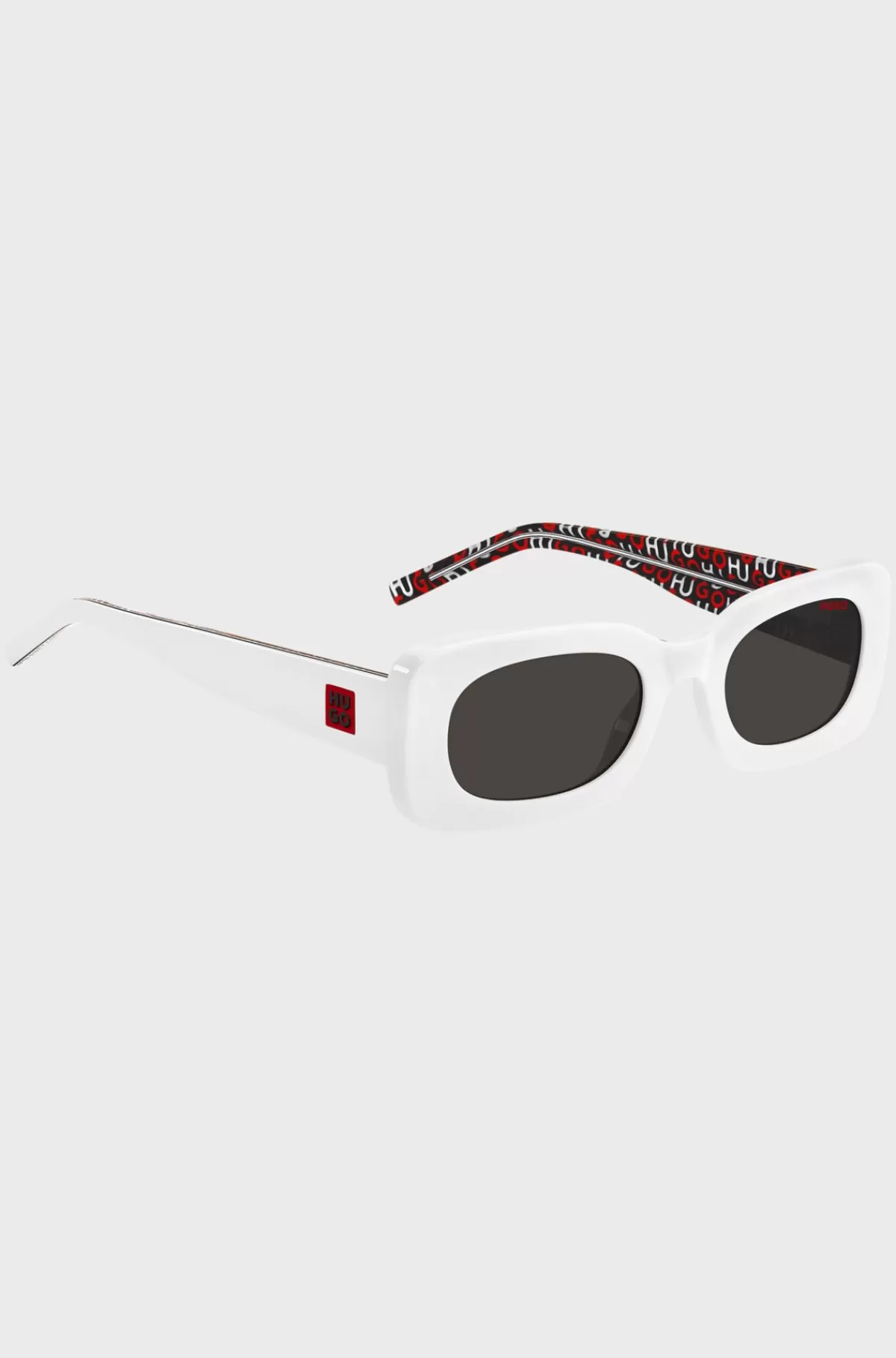 HUGO BOSS Solbriller I t Acetat Med Aftagelig Sloganstrop Hvid Discount