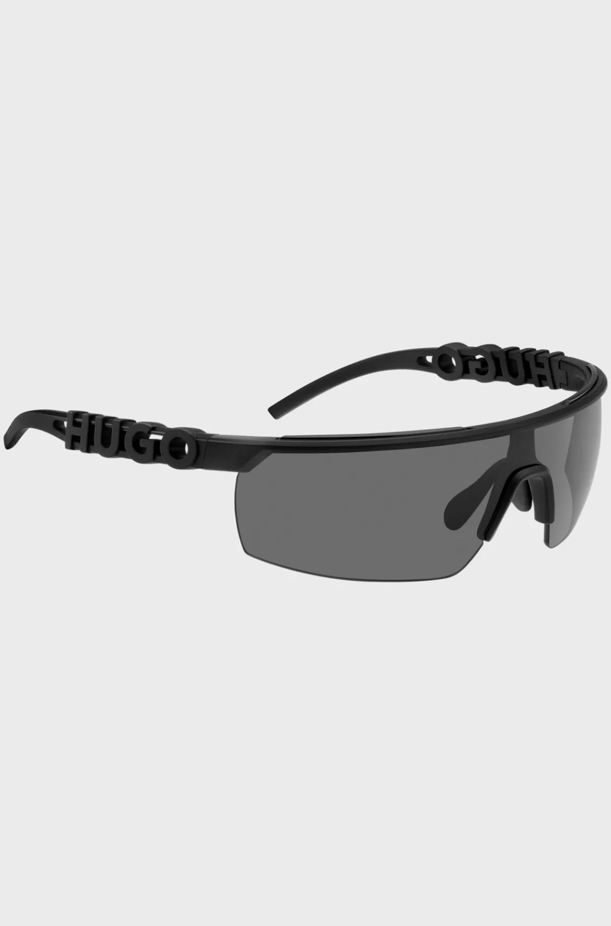 HUGO BOSS Solbriller I Maskestil I Acetat Med 3D-logo På Stængerne Sort Cheap