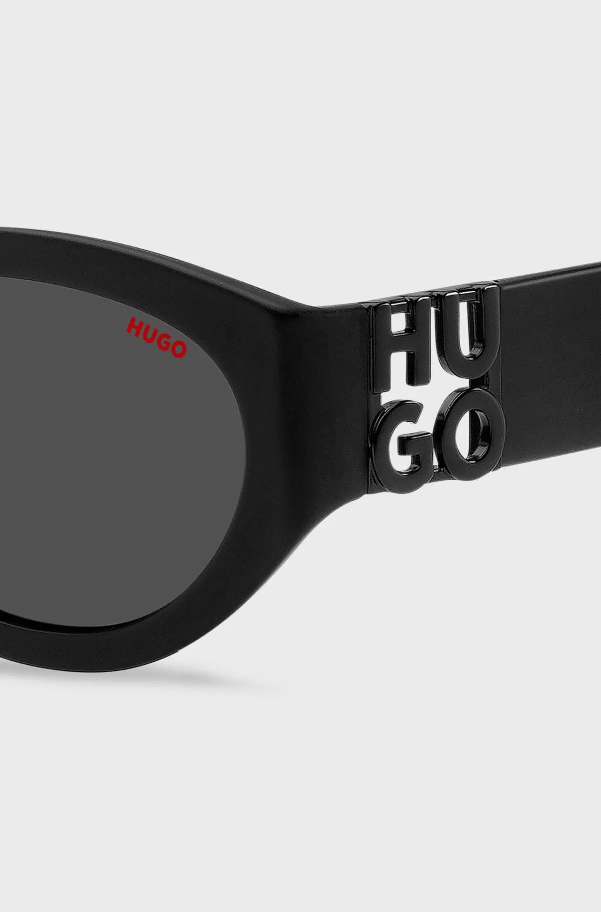 HUGO BOSS Solbriller I Acetat Med 3D-monogram Sort Flash Sale