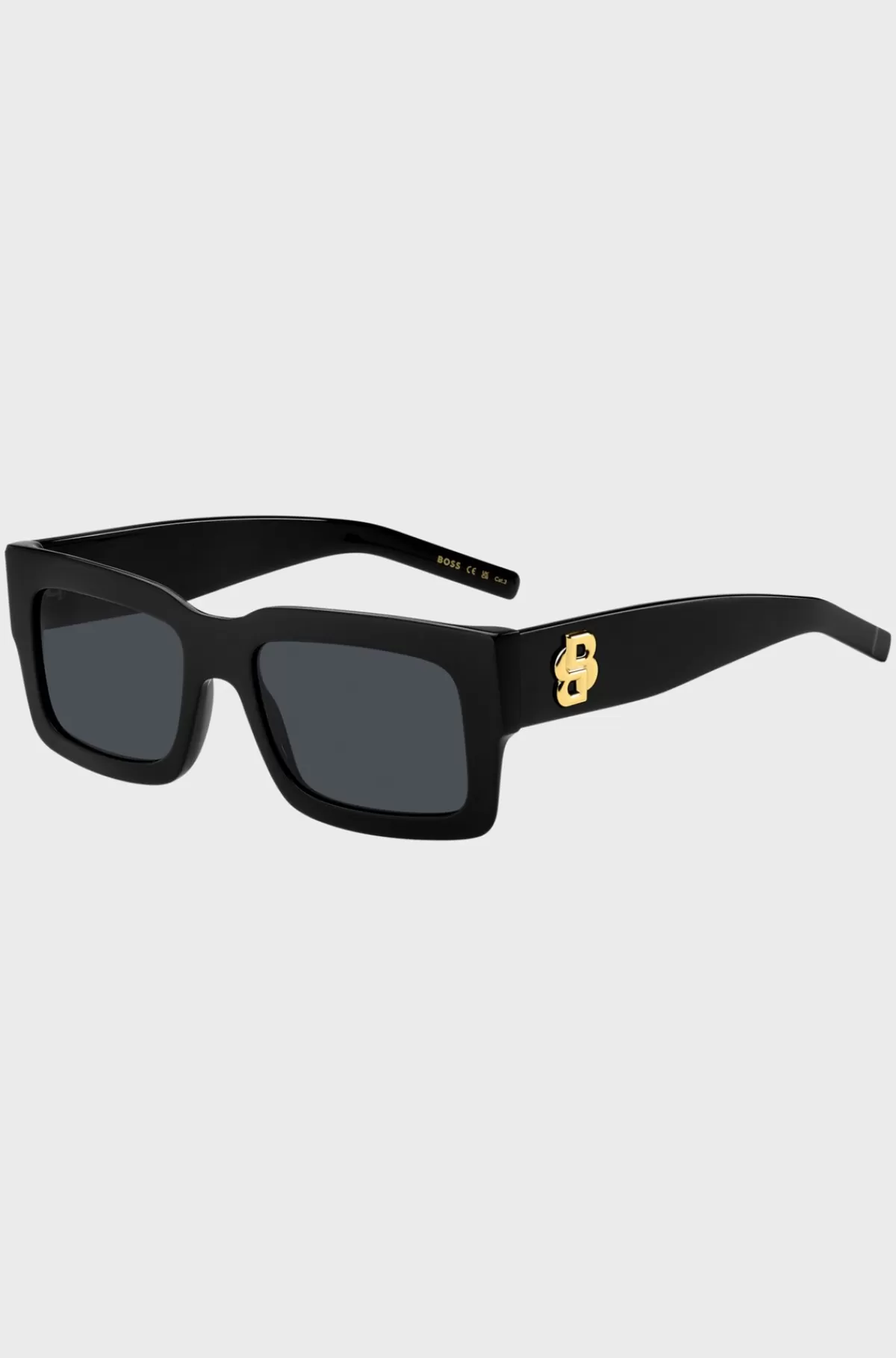HUGO BOSS Solbriller I Acetat Med Double B-monogram Sort Best