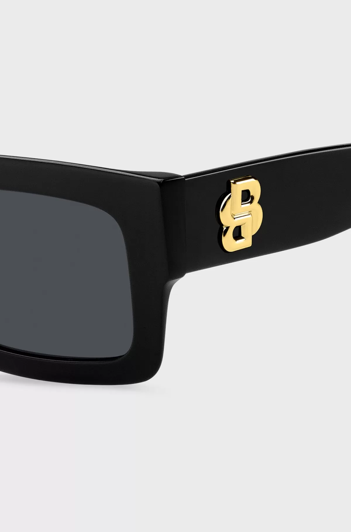 HUGO BOSS Solbriller I Acetat Med Double B-monogram Sort Best