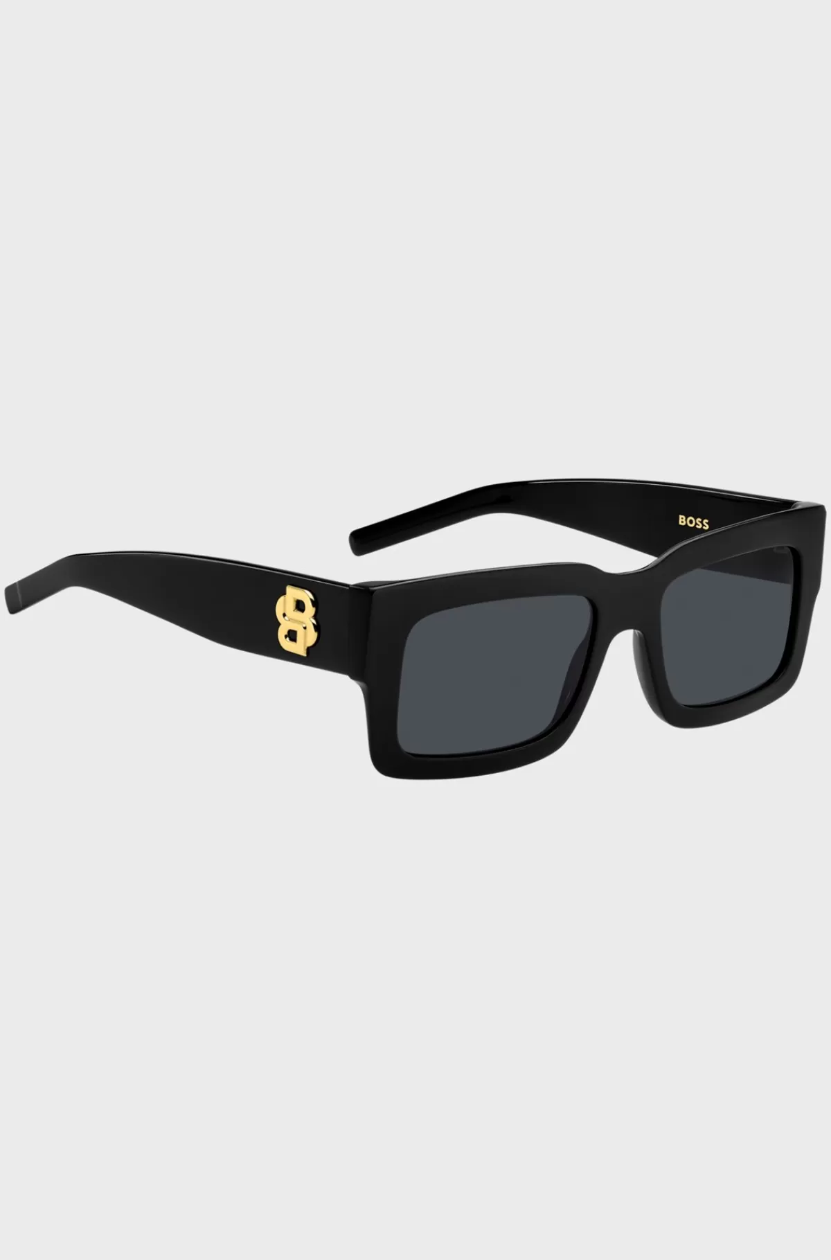 HUGO BOSS Solbriller I Acetat Med Double B-monogram Sort Best